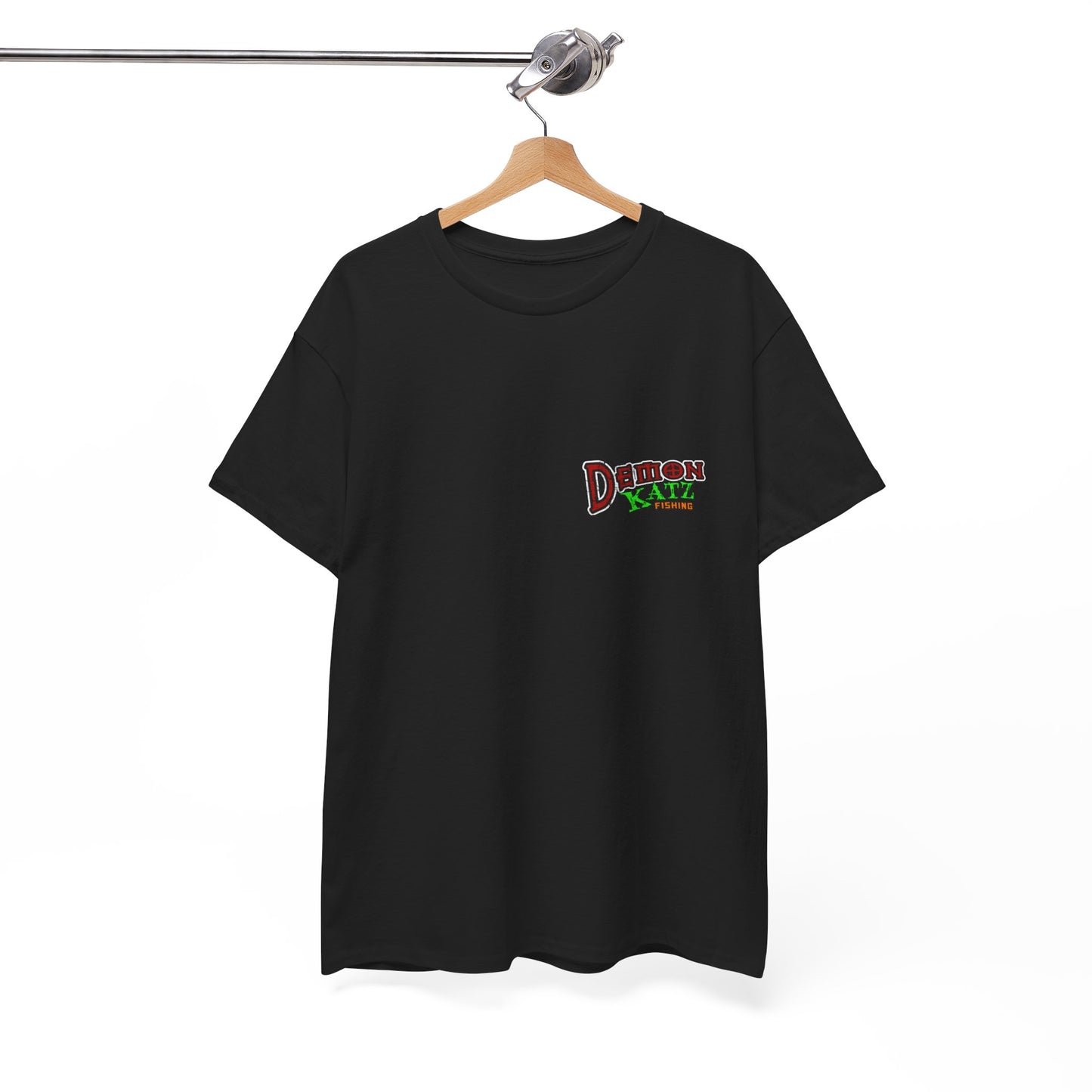 Fishing Tee — "Demon Katz" Graphic Shirt