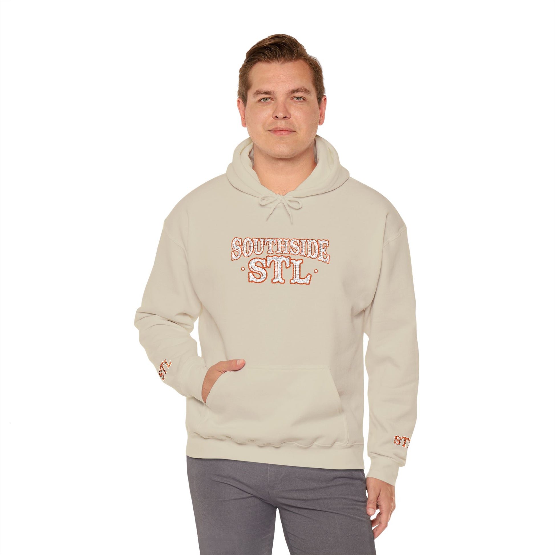 Embroidered Hoodie - Southside STL Design Printify