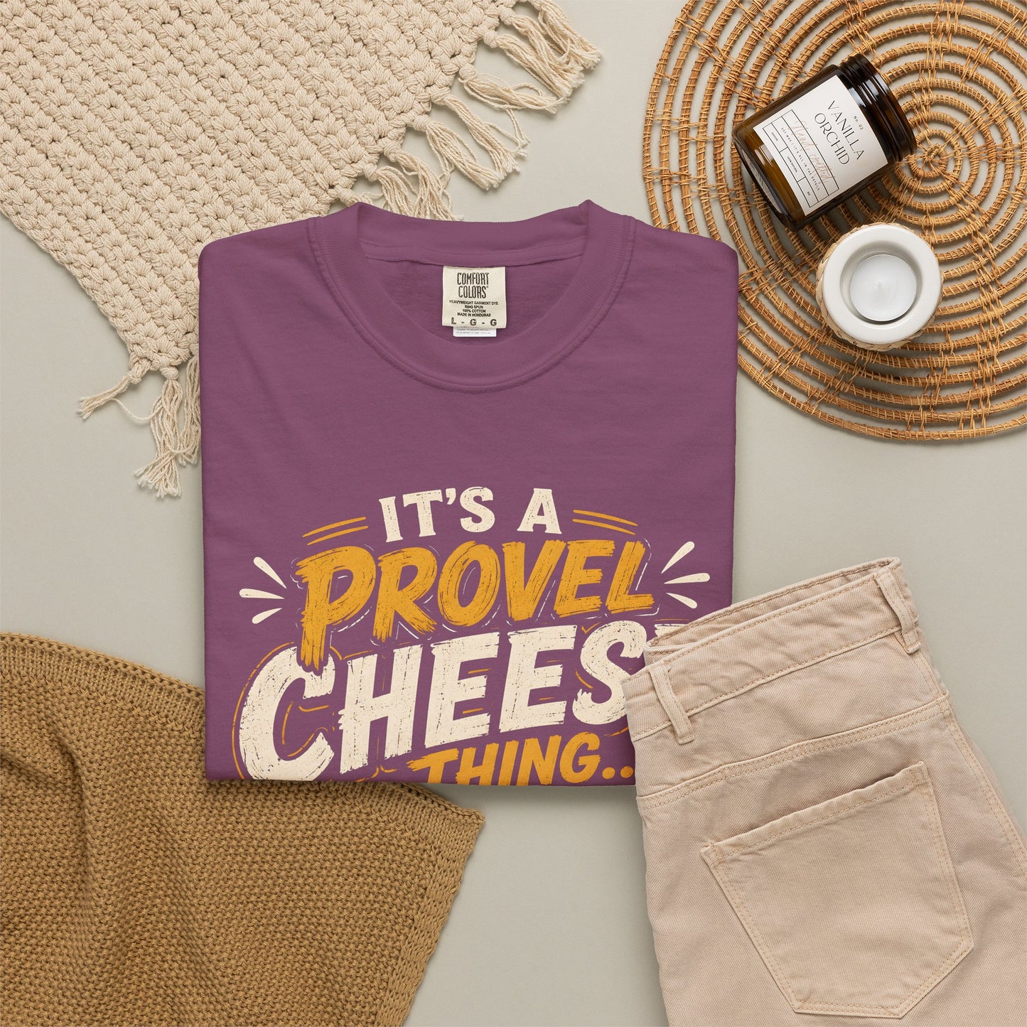 Comfort Colors Provel Cheese Shirt | St Louis Food Tee | Funny STL Provel Cheese T‑Shirt | Missouri Pride Comfort Colors Graphic Tee