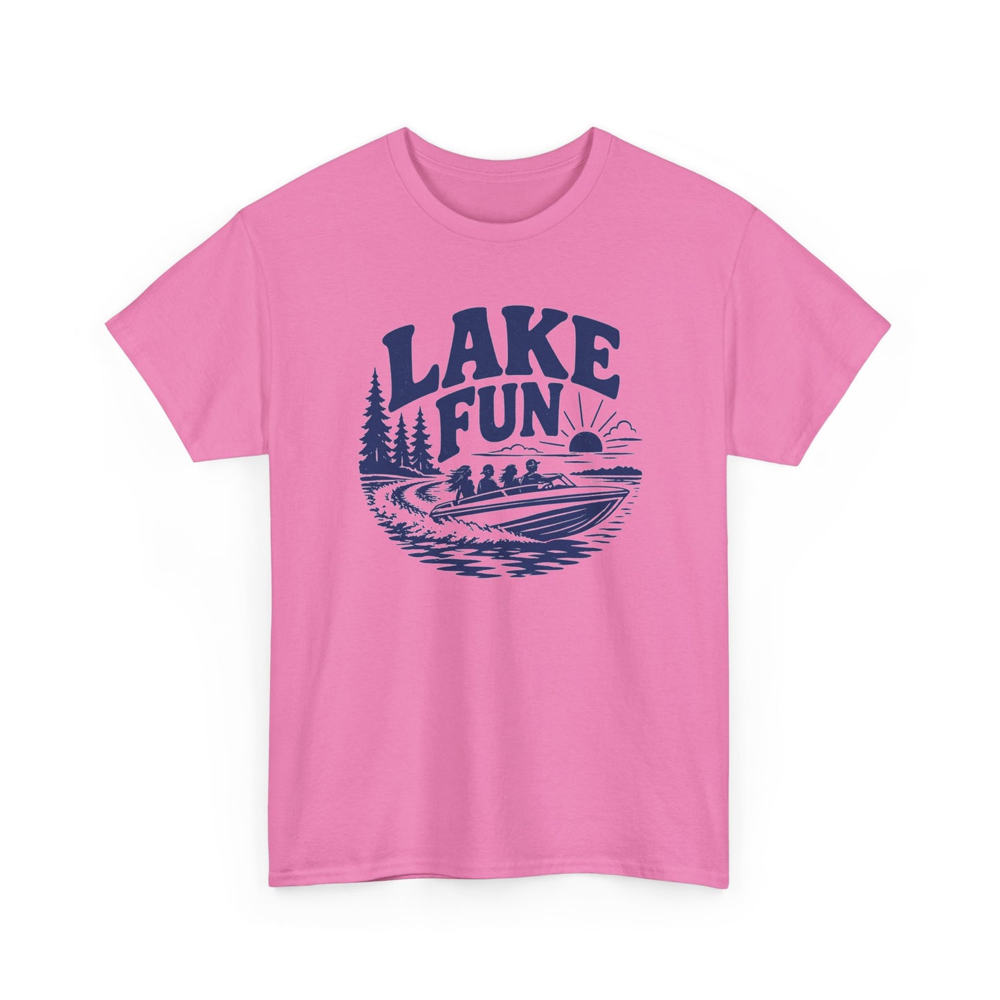 Lake Fun Boat T-Shirt — Vintage Lakeside Summer Tee
