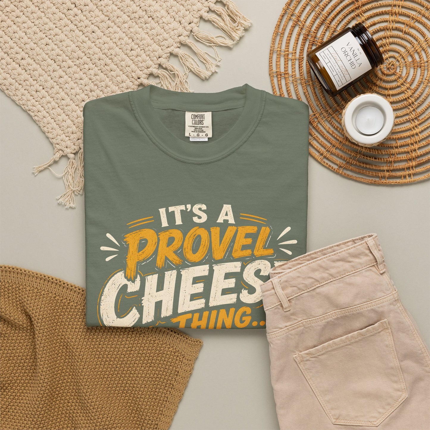 Comfort Colors Provel Cheese Shirt | St Louis Food Tee | Funny STL Provel Cheese T‑Shirt | Missouri Pride Comfort Colors Graphic Tee