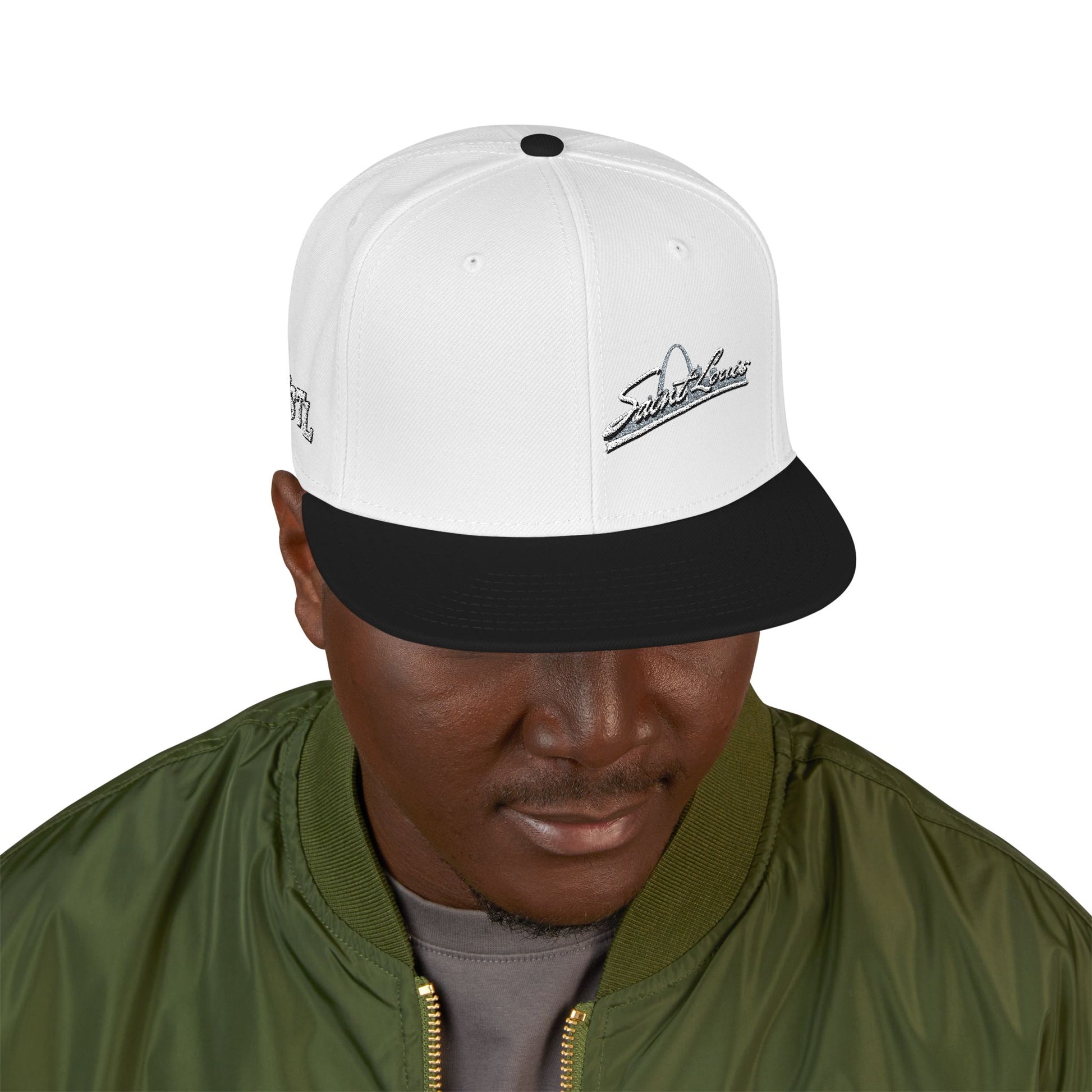 Snapback (Embroidery)-Offset Saint Louis Logo Printify