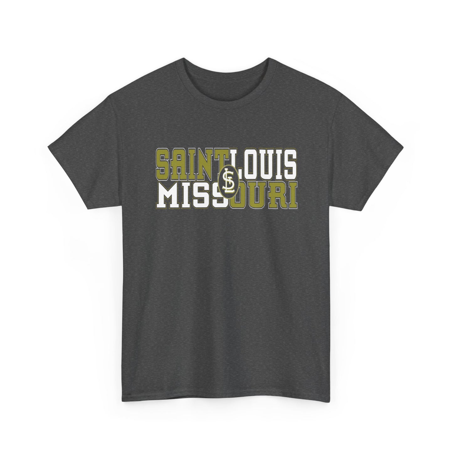 St Louis Missouri Gold & White Unisex Tee