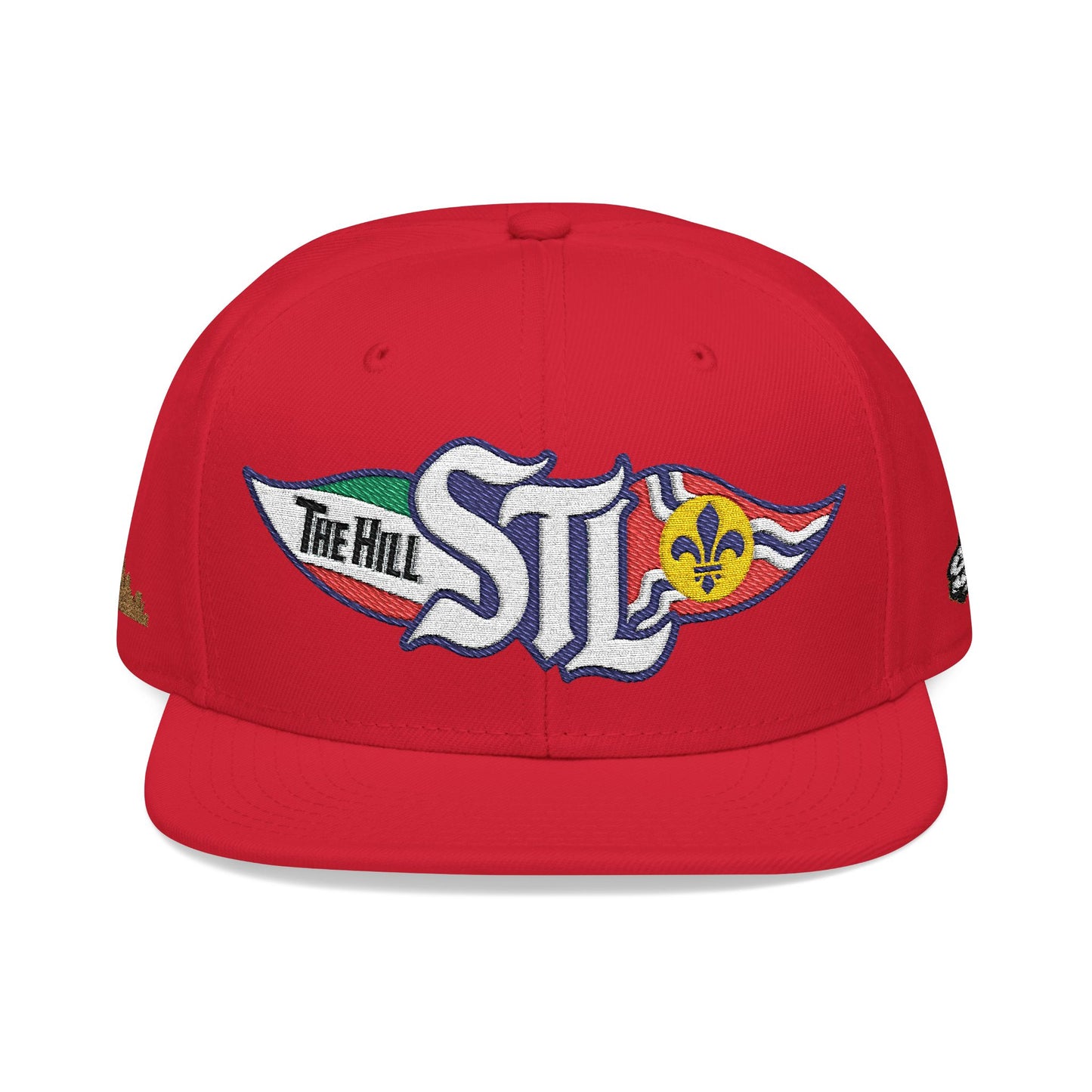 Embroidered Snapback Hat — STL Logo with The Hill Flag  and Saint Louis Flag