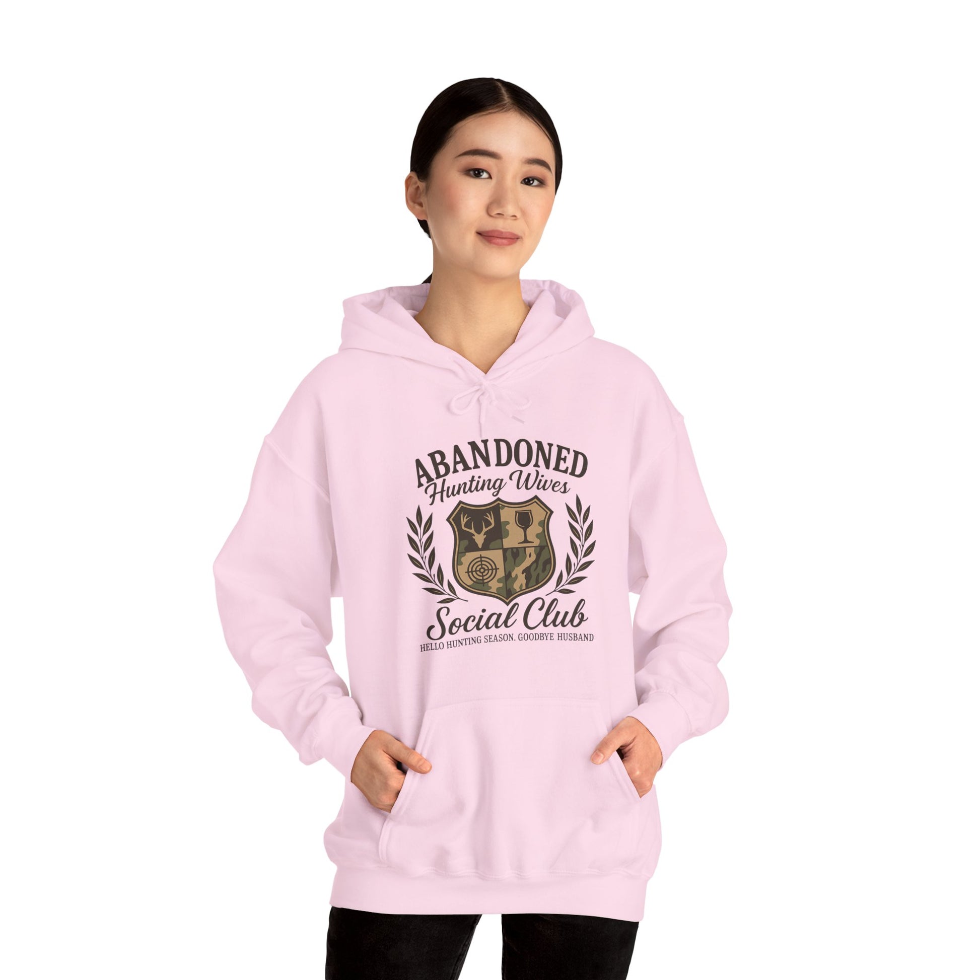 Abandoned Hunters Wives Social Club Hoodie Printify
