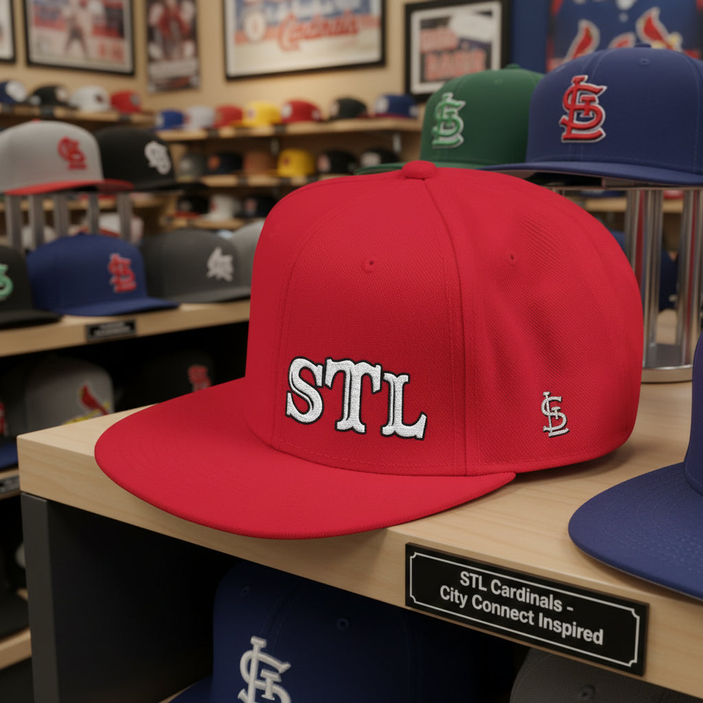 STL Embroidered Snapback Hat-White Lettering