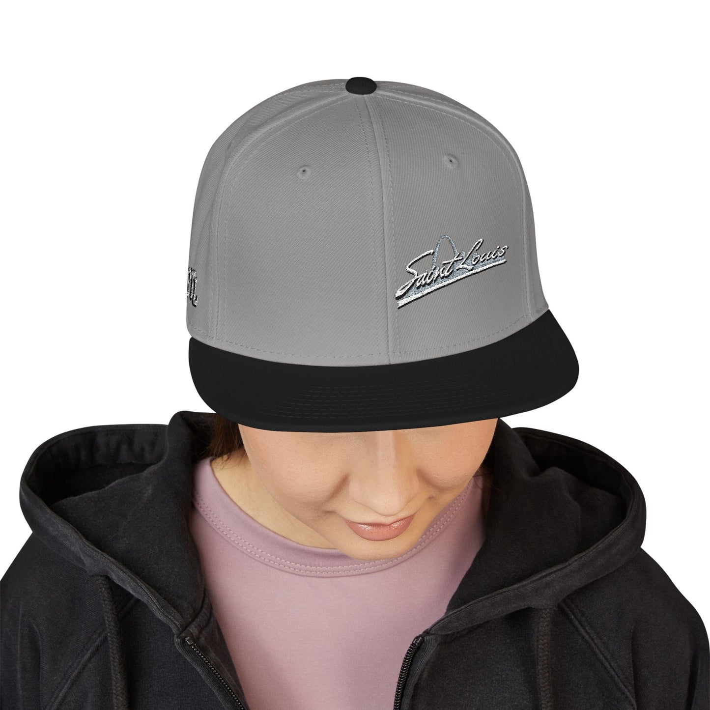 Snapback (Embroidery)-Offset Saint Louis Logo Printify