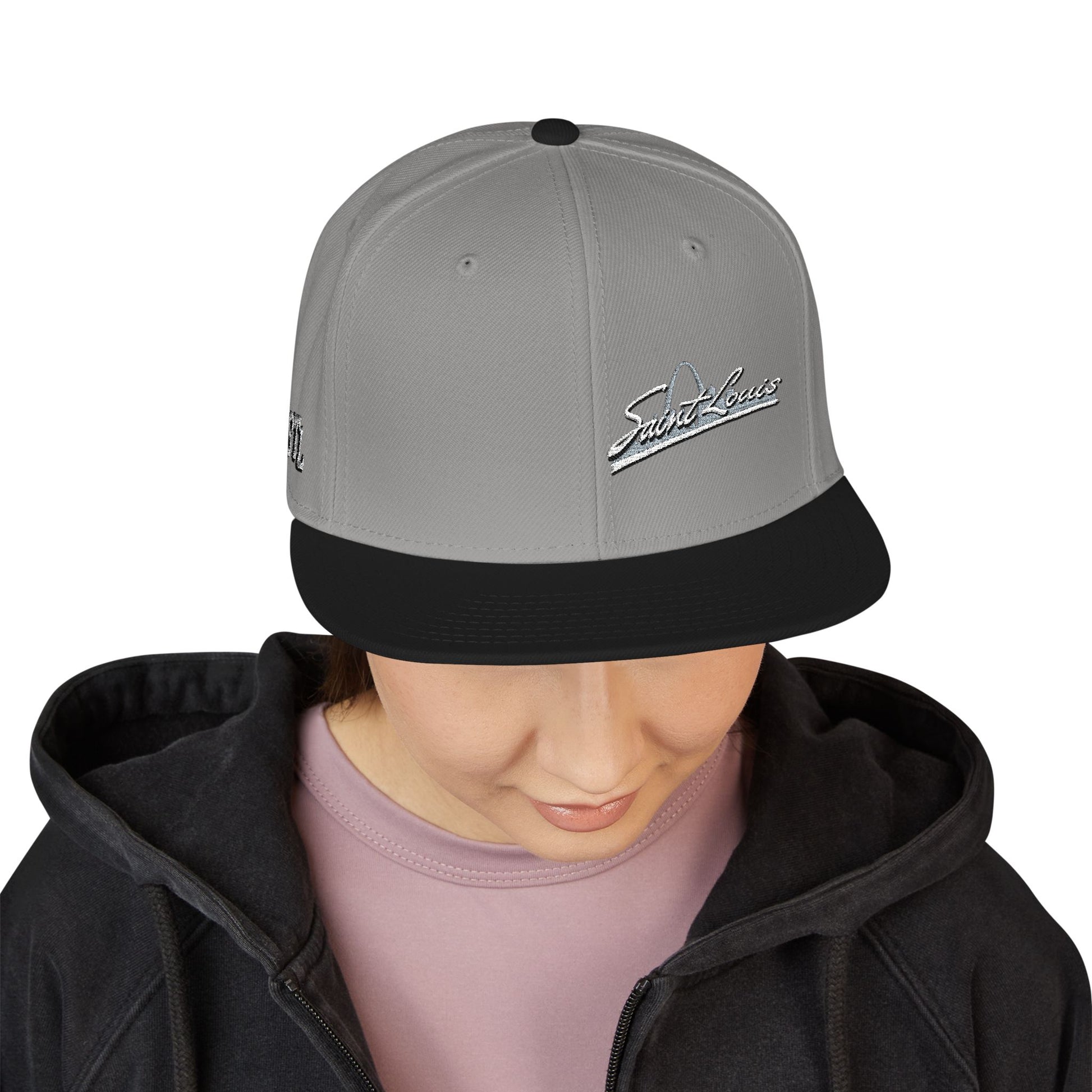 Snapback (Embroidery)-Offset Saint Louis Logo Printify