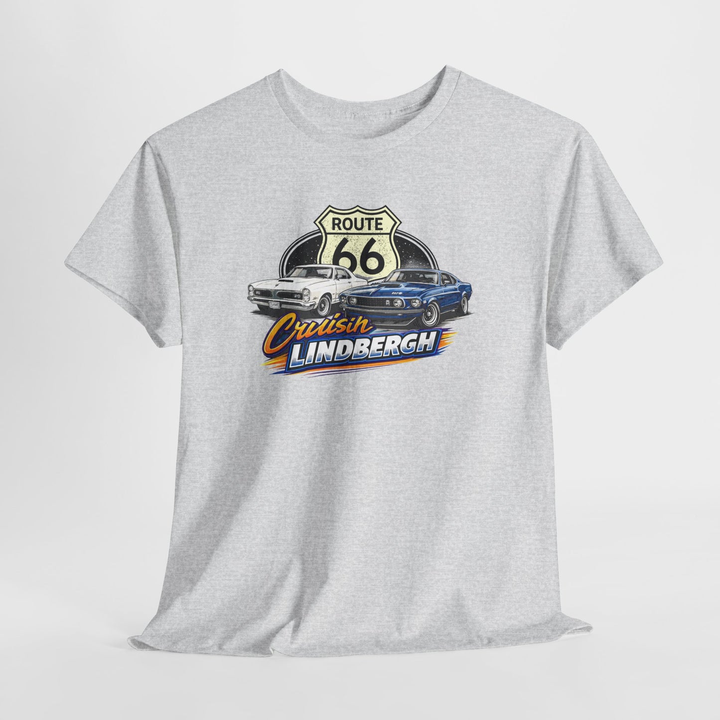 Route 66 Cruiser Tee — Classic Car "Cruising Lindbergh" T-Shirt