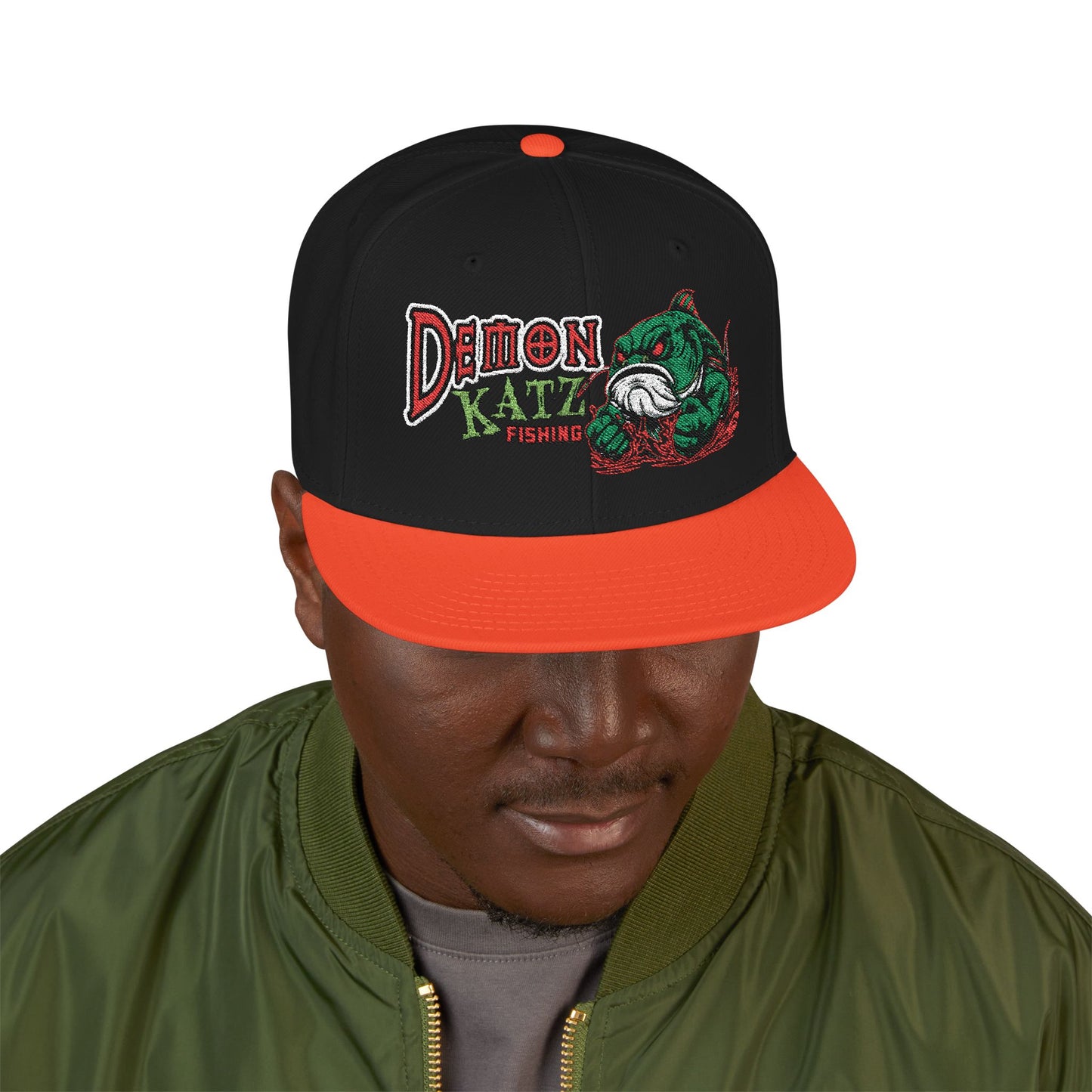 Embroidered Snapback Hat — Demon Katz