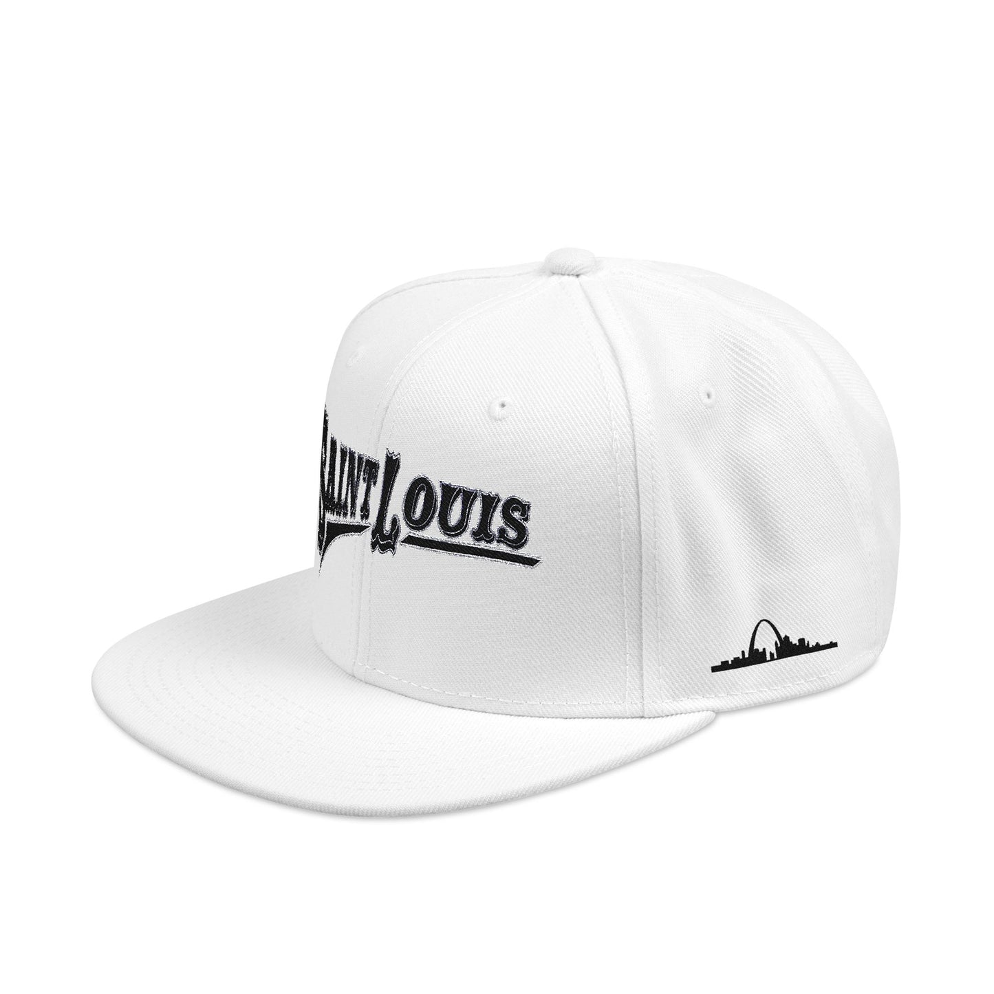Saint Louis Flat Bill Snapback Cap with Skyline sides Printify