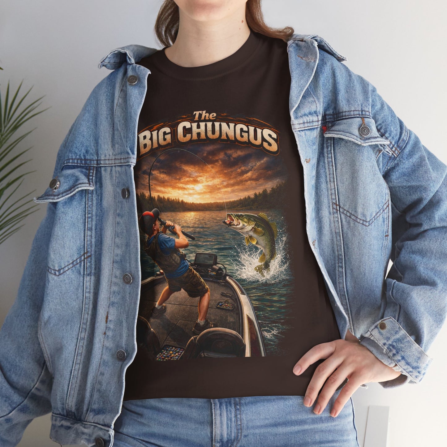 Big Chungus Fishing Tee — Funny Retro Fishing Graphic T‑Shirt