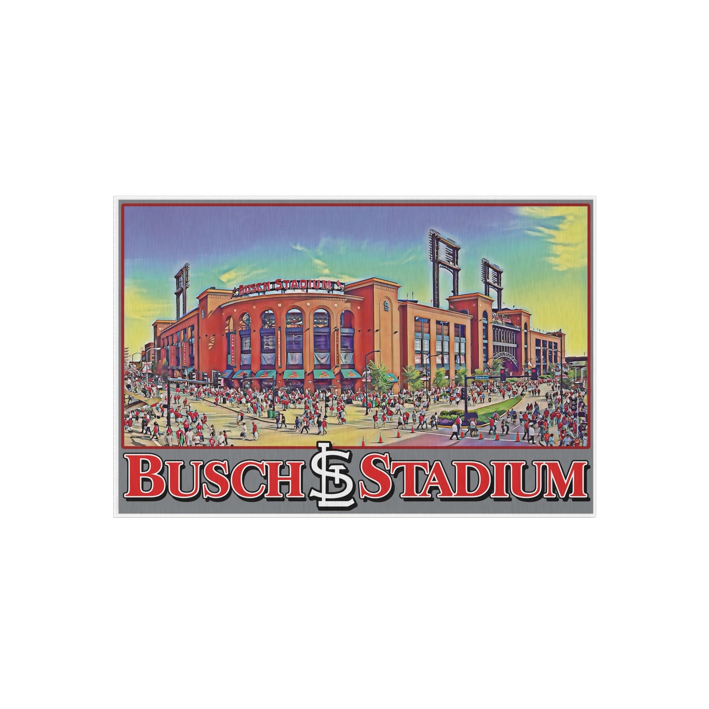 Busch Stadium Outdoor Rug