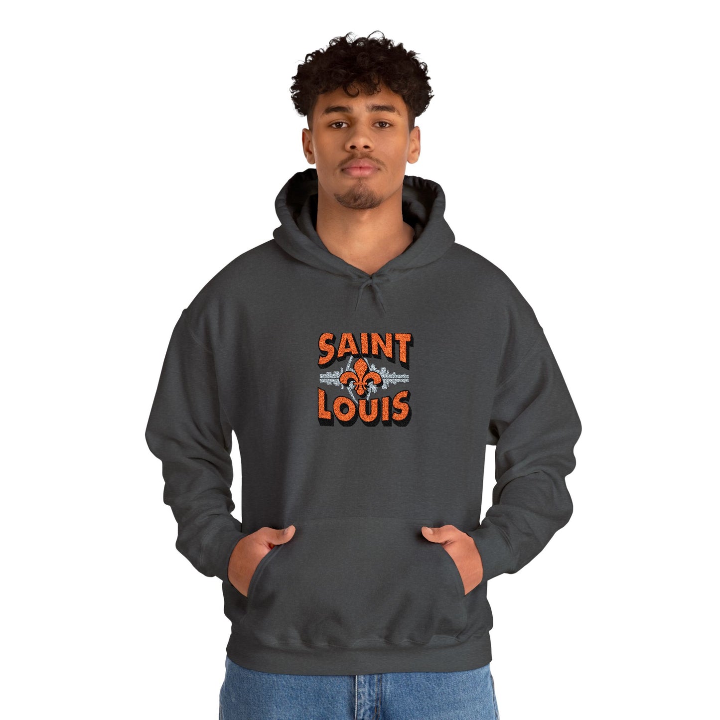 Saint Louis City Skyline Embroidered Hoodie
