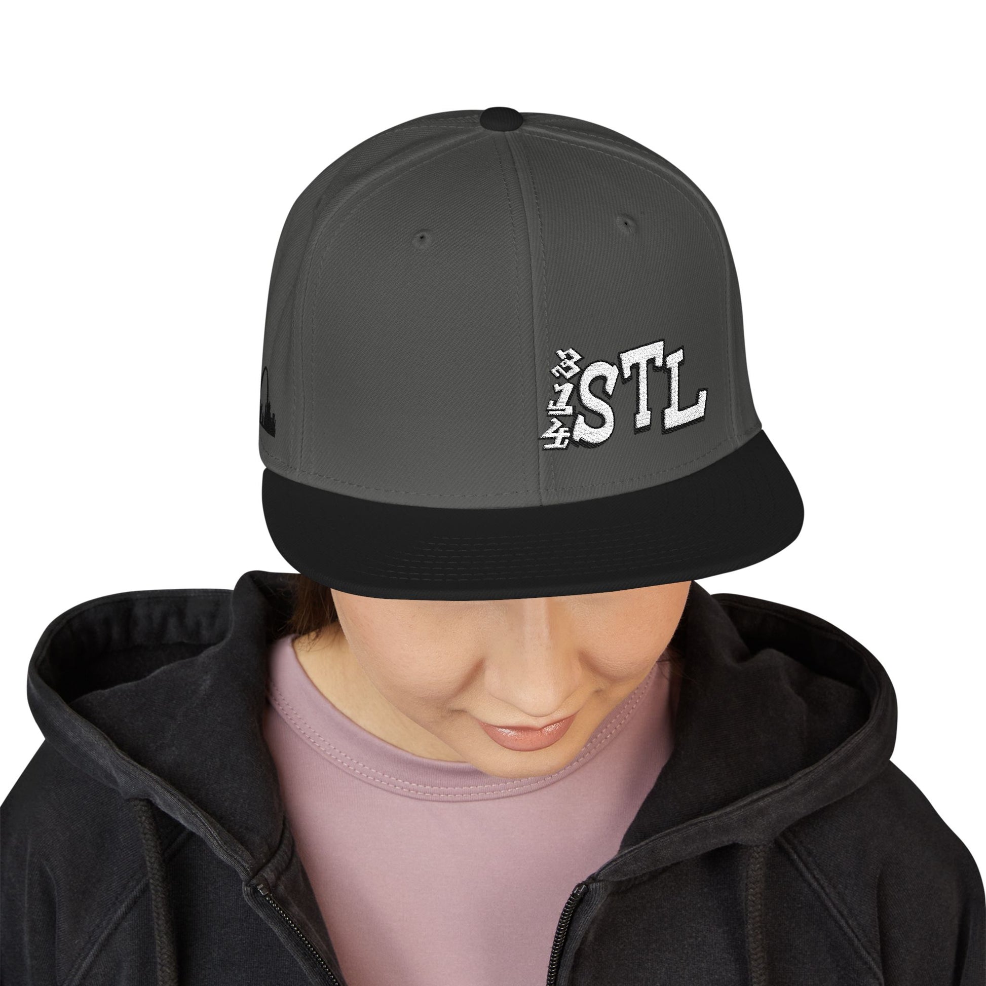 Embroidered Snapback Hat - 314 STL St Louis Embroidery Cap Printify