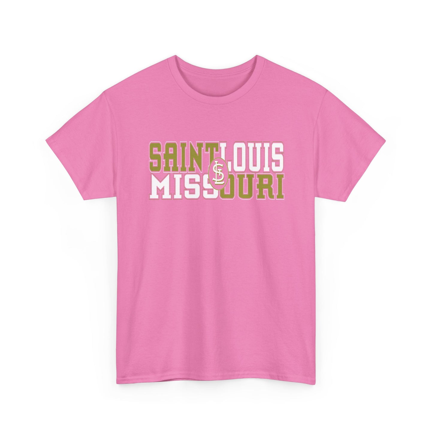 St Louis Missouri Gold & White Unisex Tee