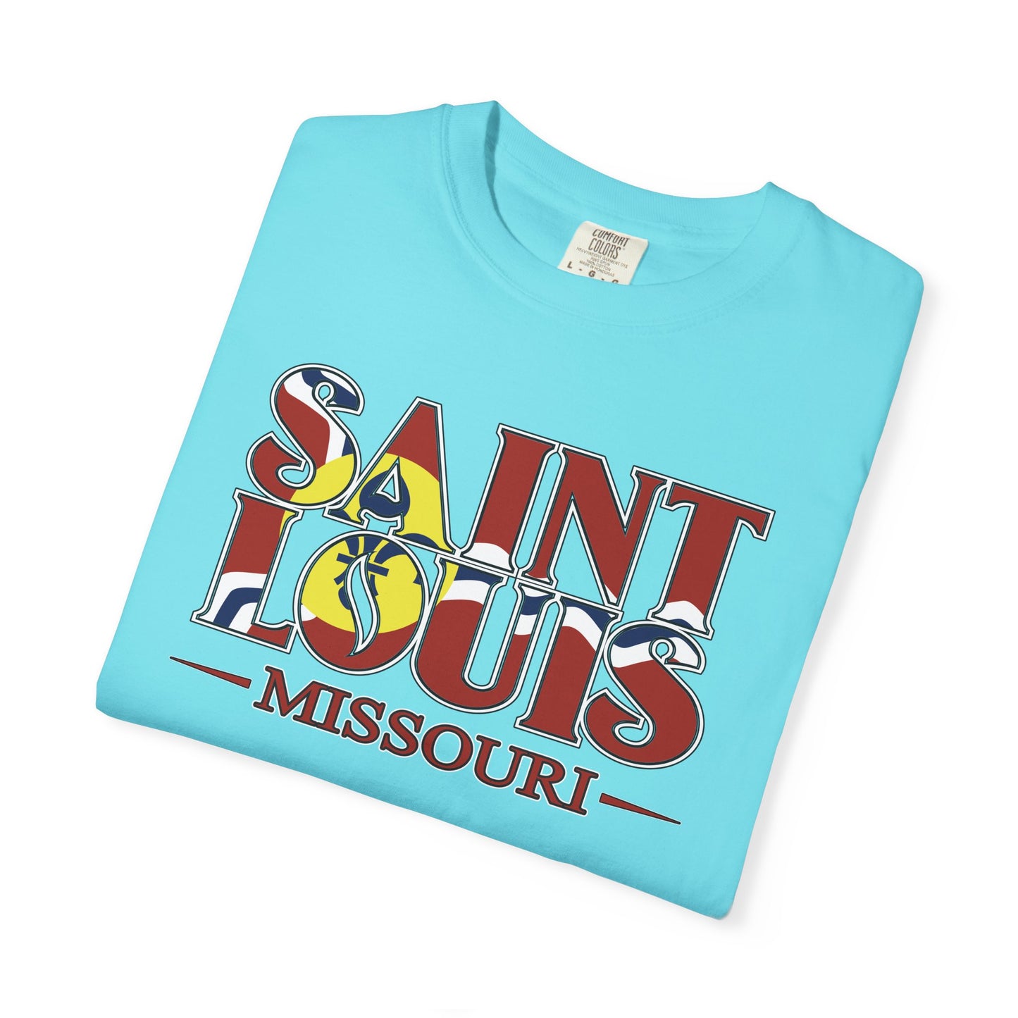 Saint Louis Missouri T-Shirt — Vintage St. Louis Flag Graphic Tee