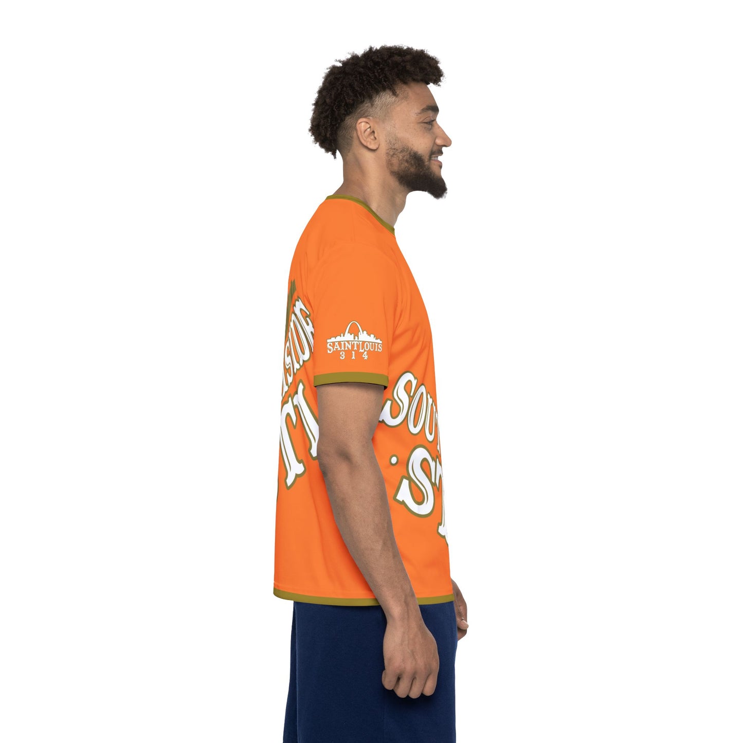 Southside STL All Over Print Sport Jersey(Crusta Orange) – Gold Skyline Edition