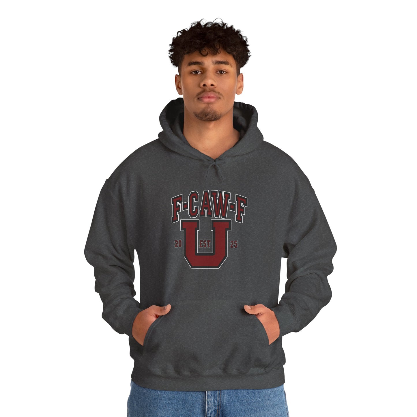 Unisex Heavy Blend™ Hooded Sweatshirt F-CAW-F U Front ChestDesign Printify