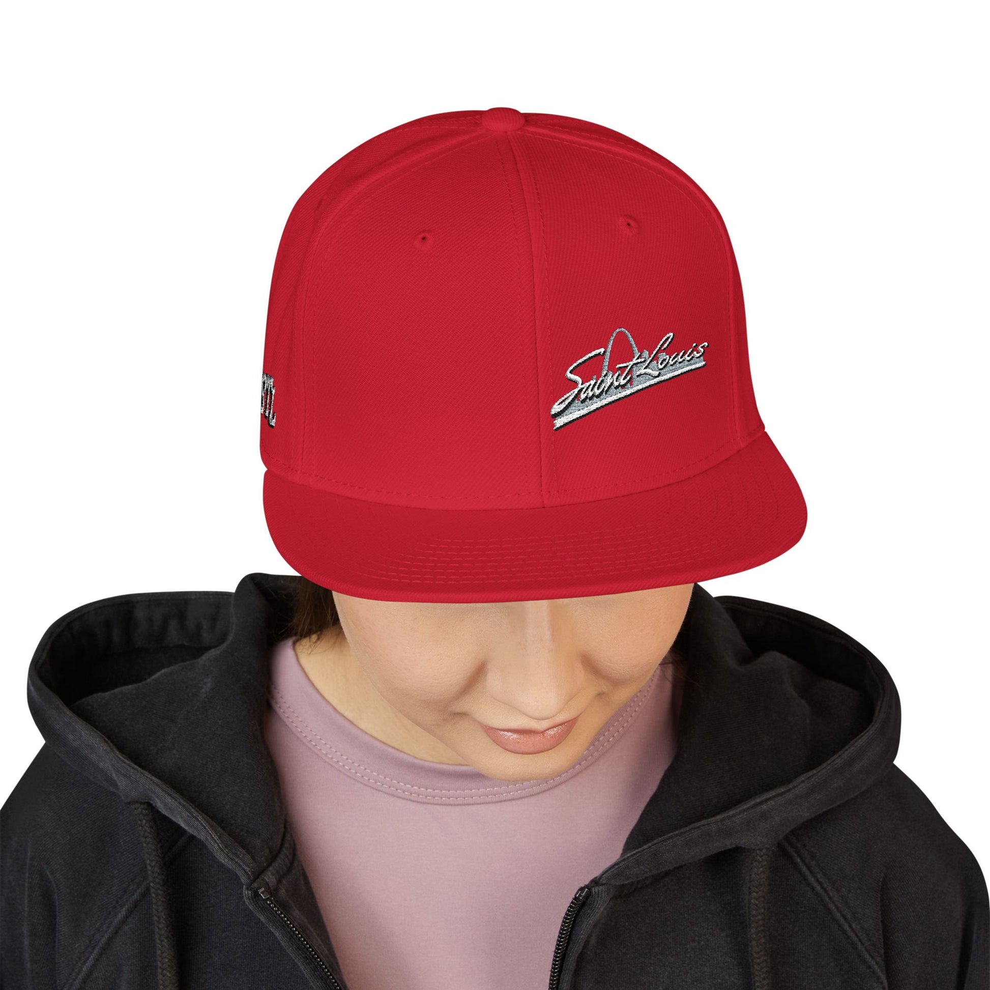 Snapback (Embroidery)-Offset Saint Louis Logo Printify
