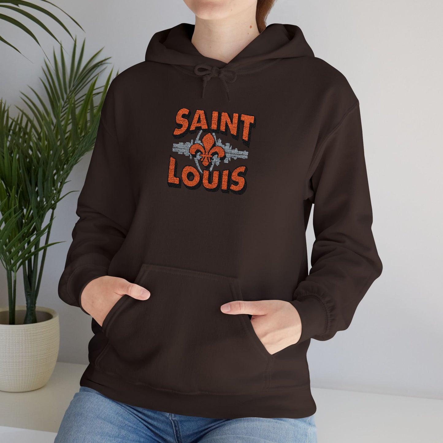 Saint Louis City Skyline Embroidered Hoodie