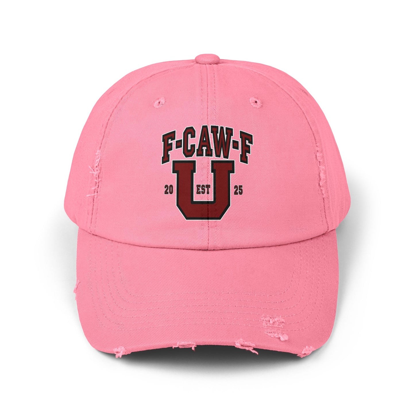 F-CAW-F U Distressed Cap