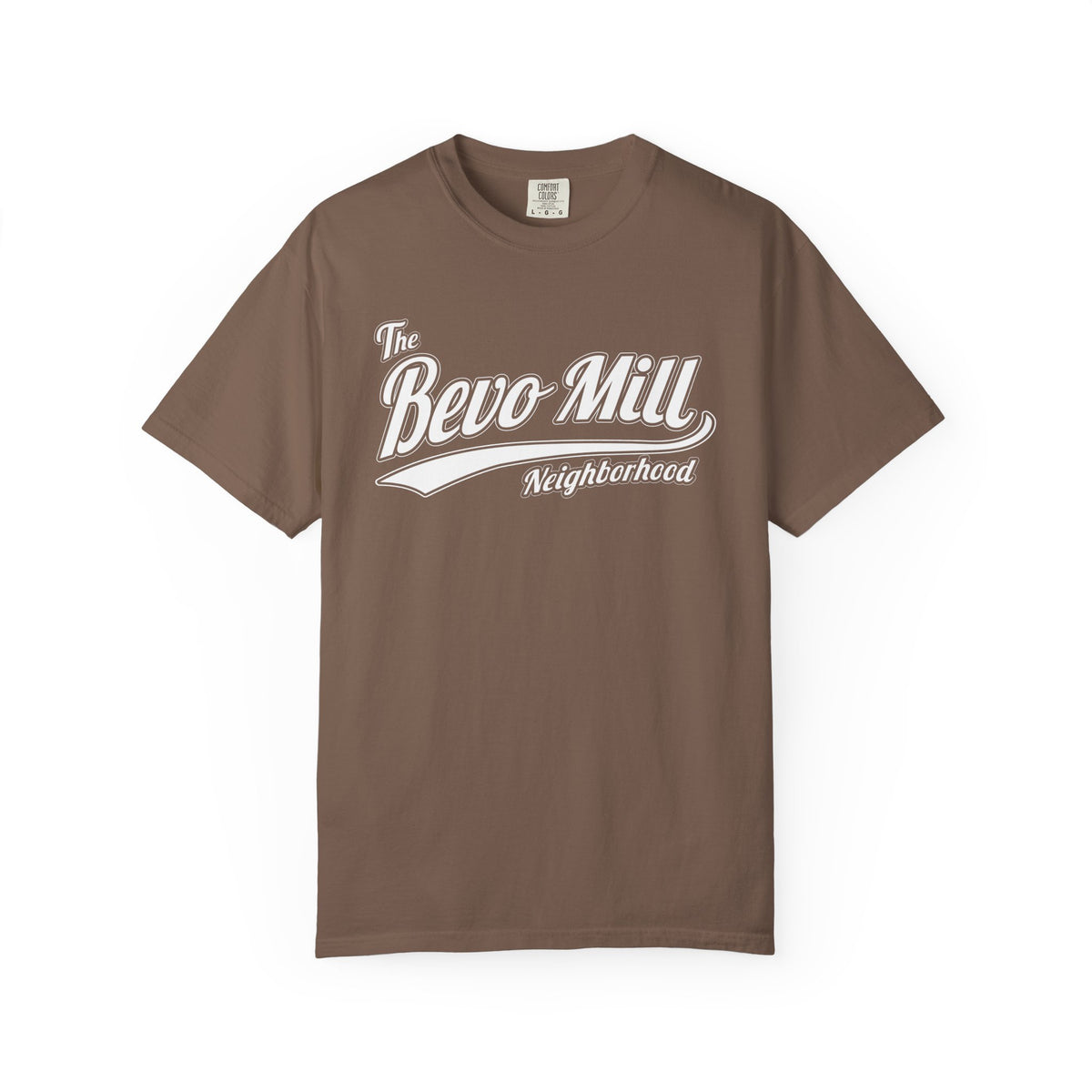 Bevo Mill Neighborhood T-Shirt — Vintage Script Local Pride Tee