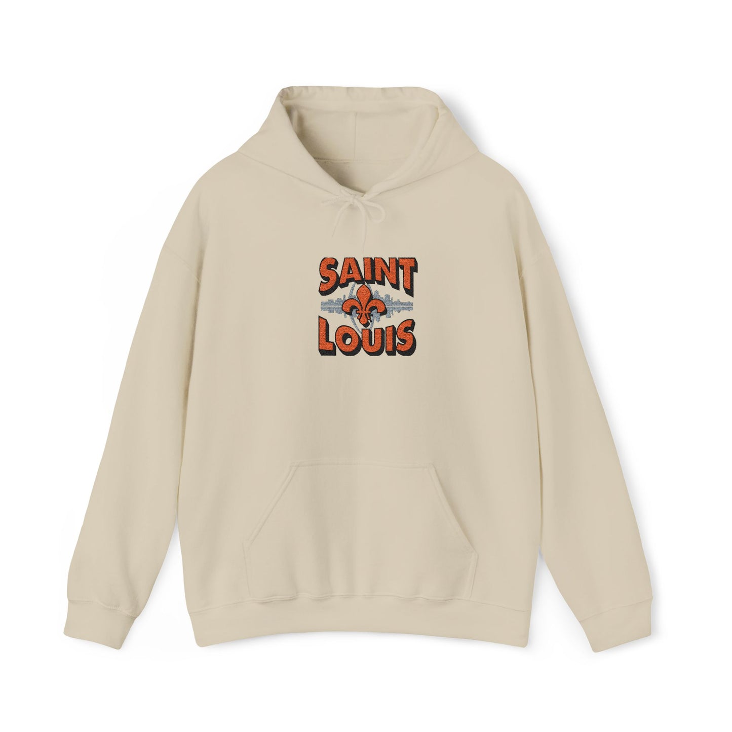 Saint Louis City Skyline Embroidered Hoodie