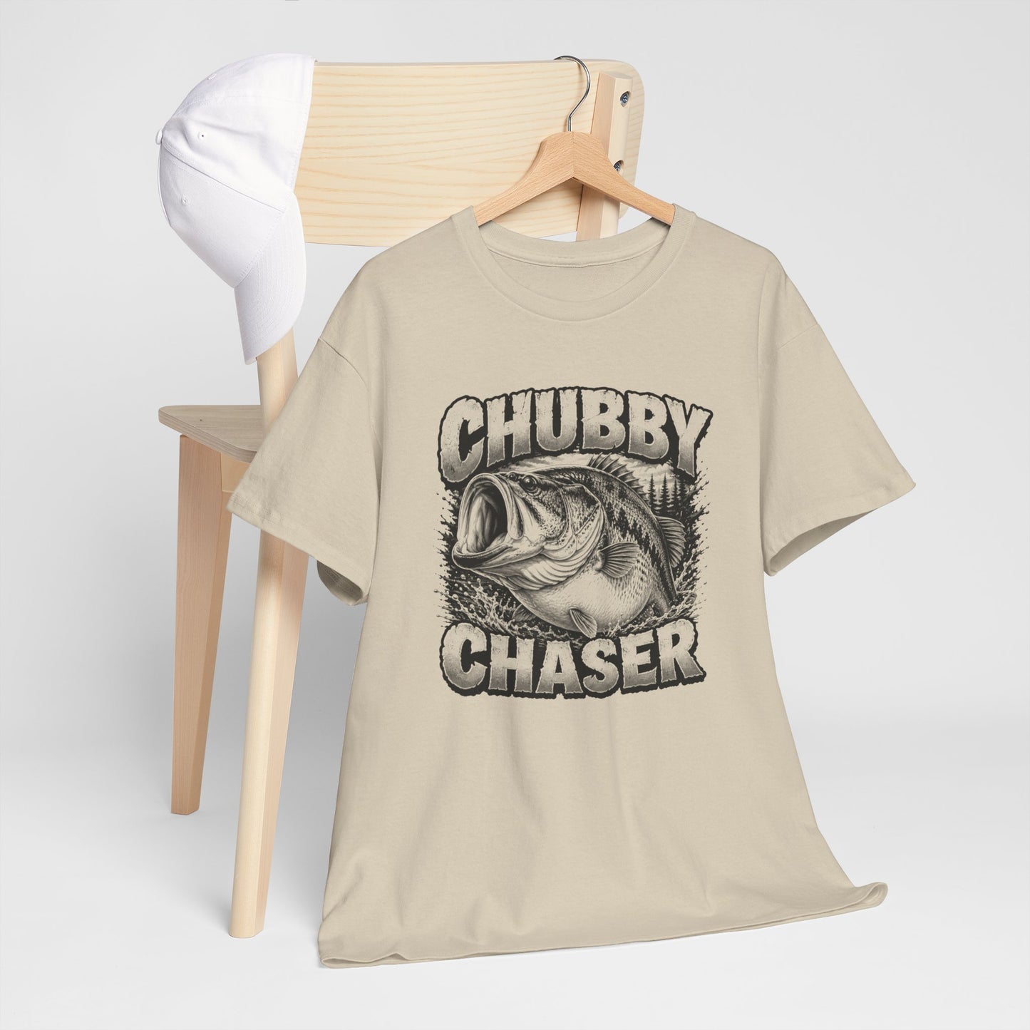 Fishing T-Shirt — "Chubby Chaser" Bass Graphic Tee