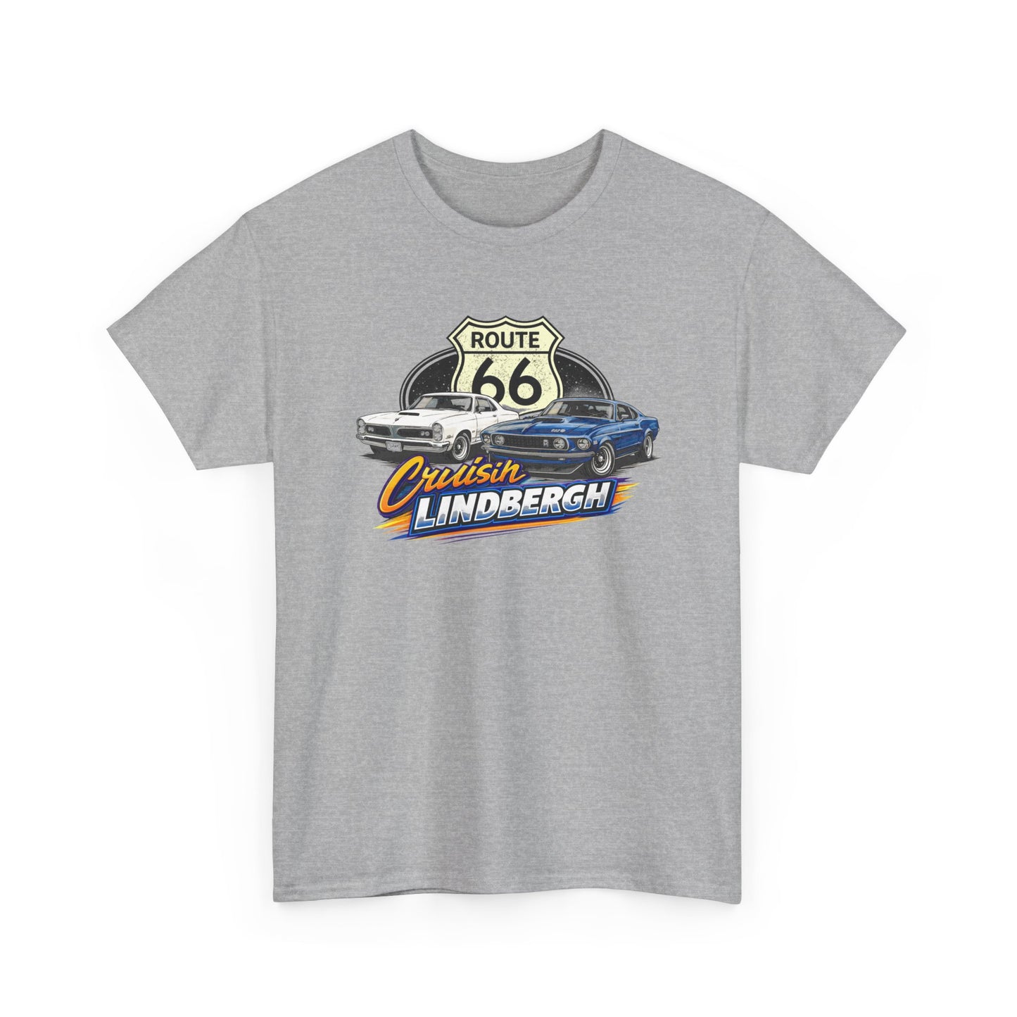 Route 66 Cruiser Tee — Classic Car "Cruising Lindbergh" T-Shirt