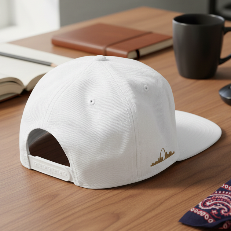 Embroidered Snapback Hat — Saint Louis-Bosnia flag Logo