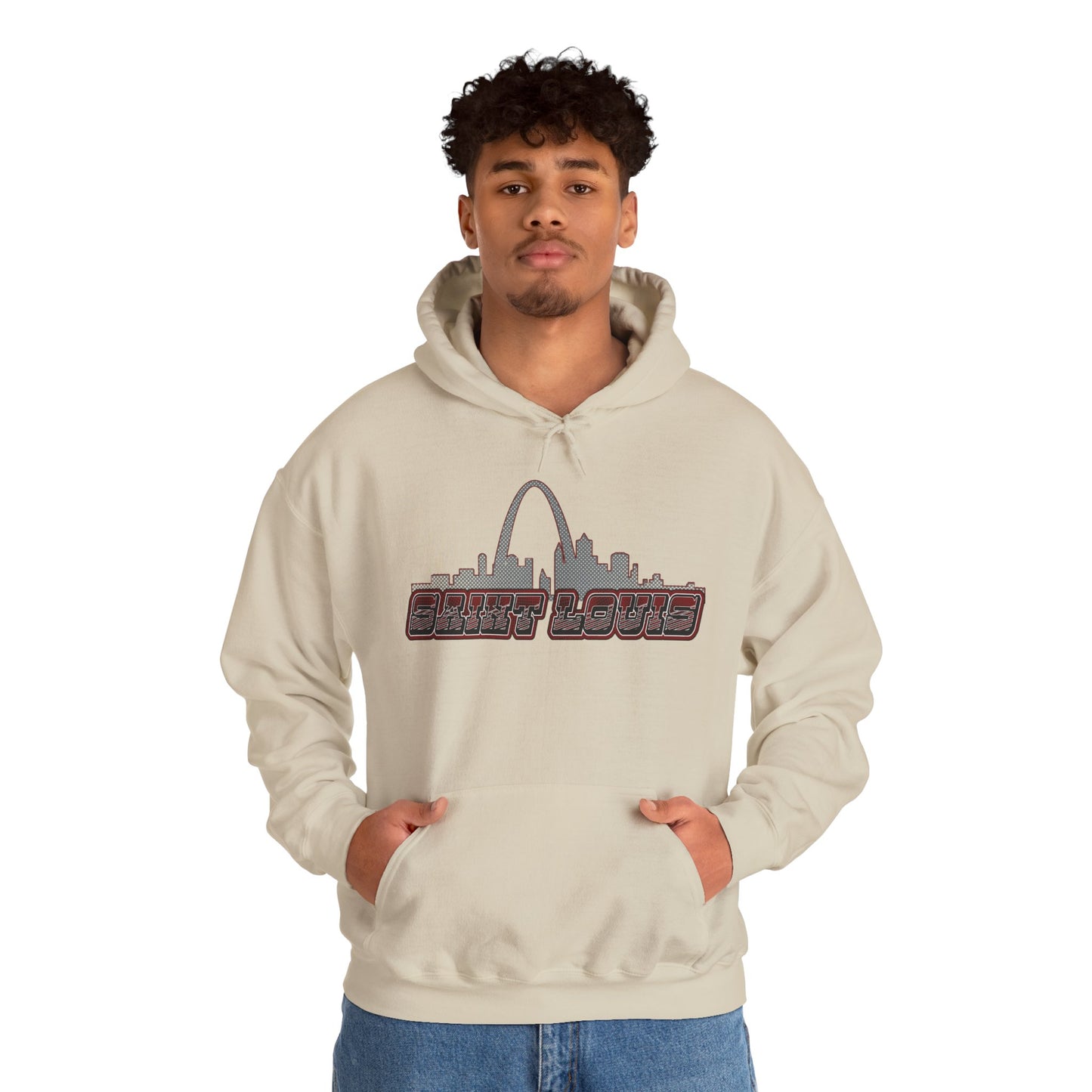 Saint Louis Graphic Hoodie - Unisex Sweatshirt Printify