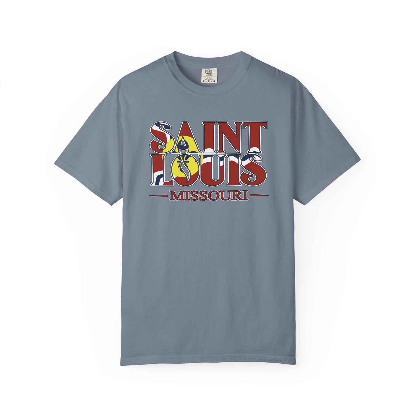 Saint Louis Missouri T-Shirt — Vintage St. Louis Flag Graphic Tee