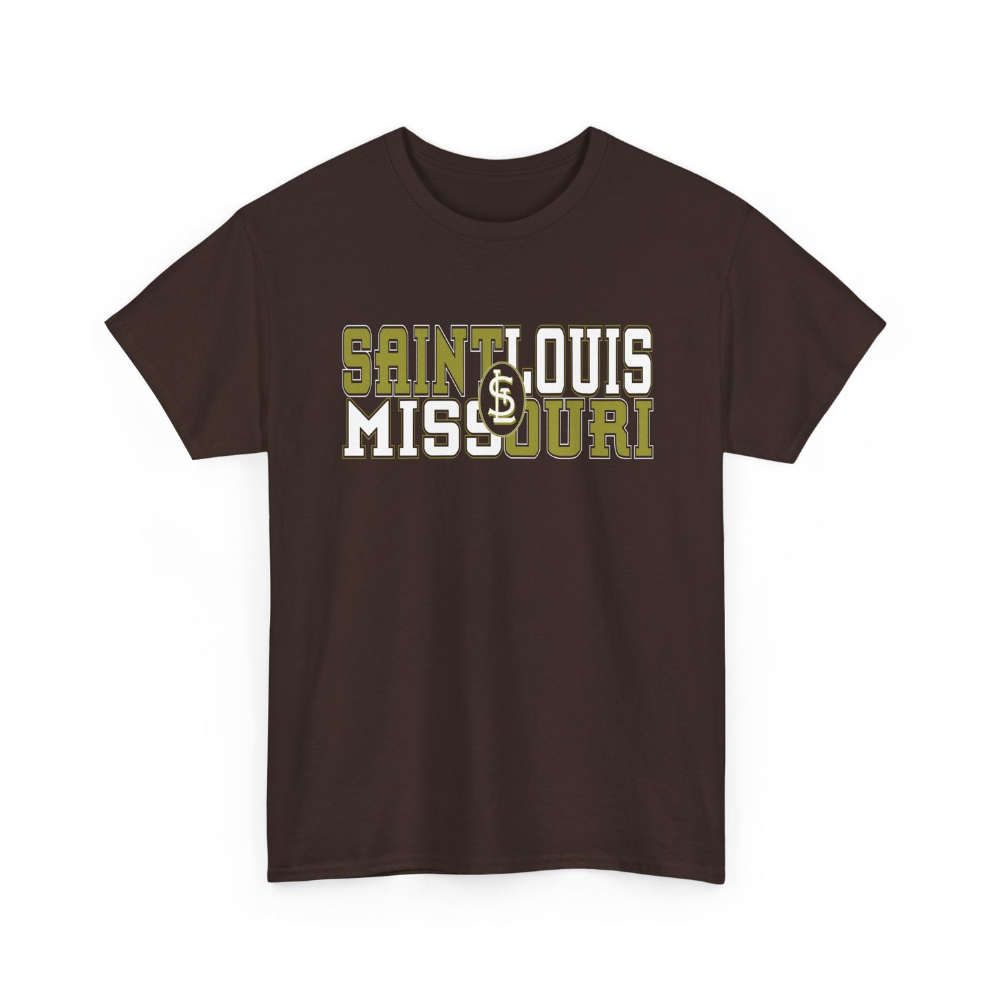St Louis Missouri Gold & White Unisex Tee