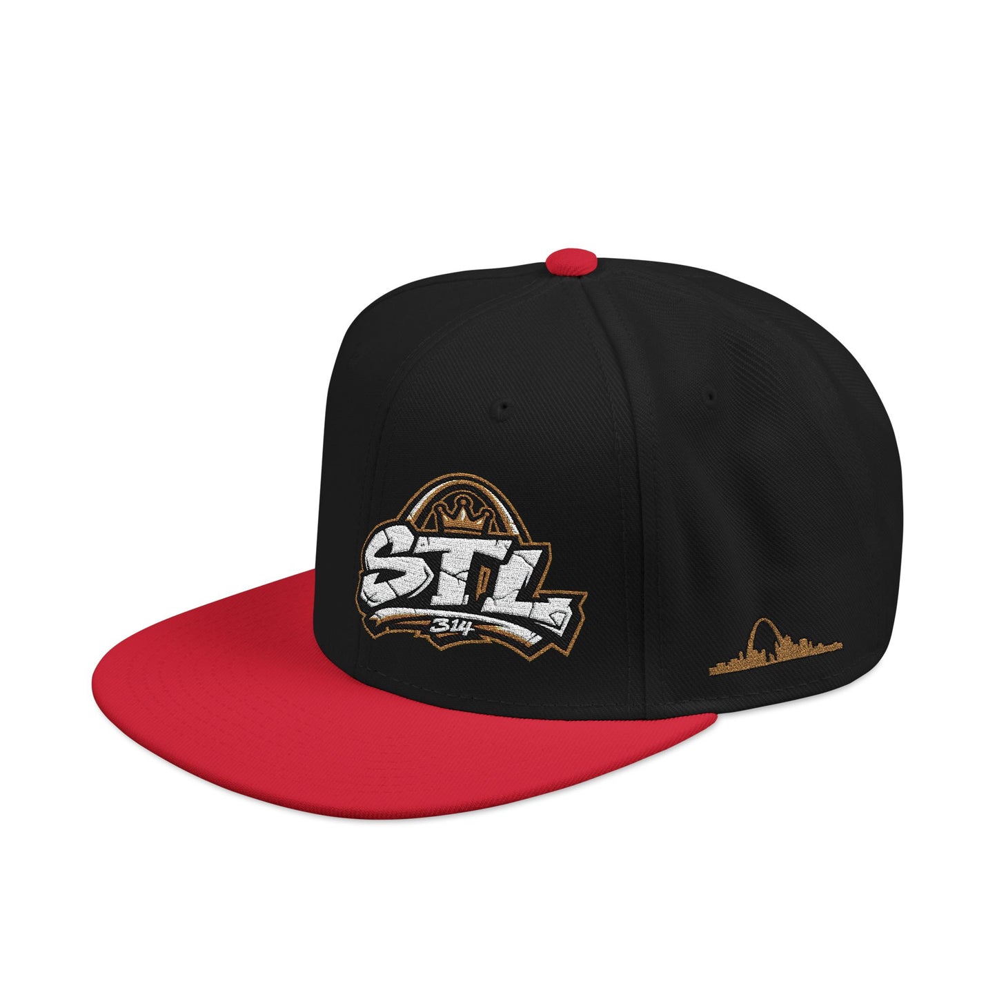 STL Embroidered Snapback Hat — St. Louis Retro Logo Cap