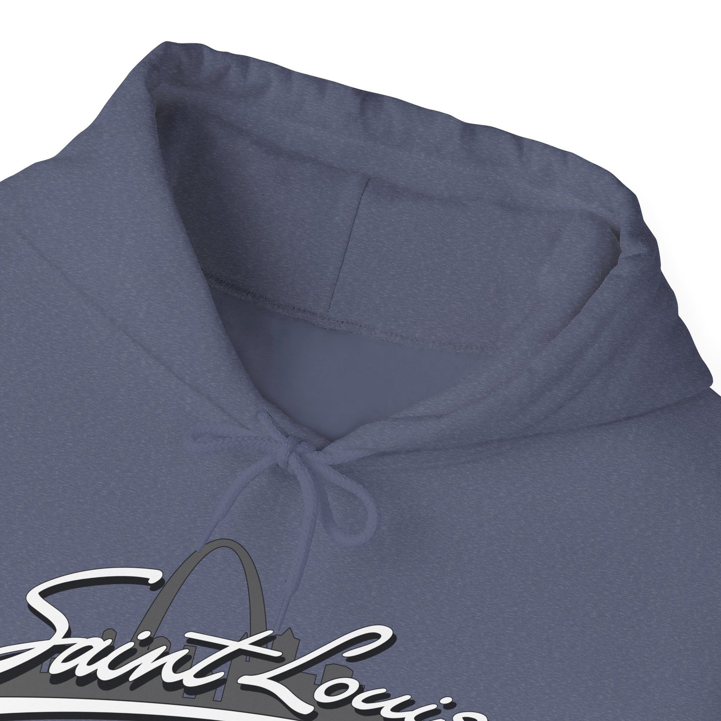 Saint Louis Graphic Hooded Sweatshirt Printify