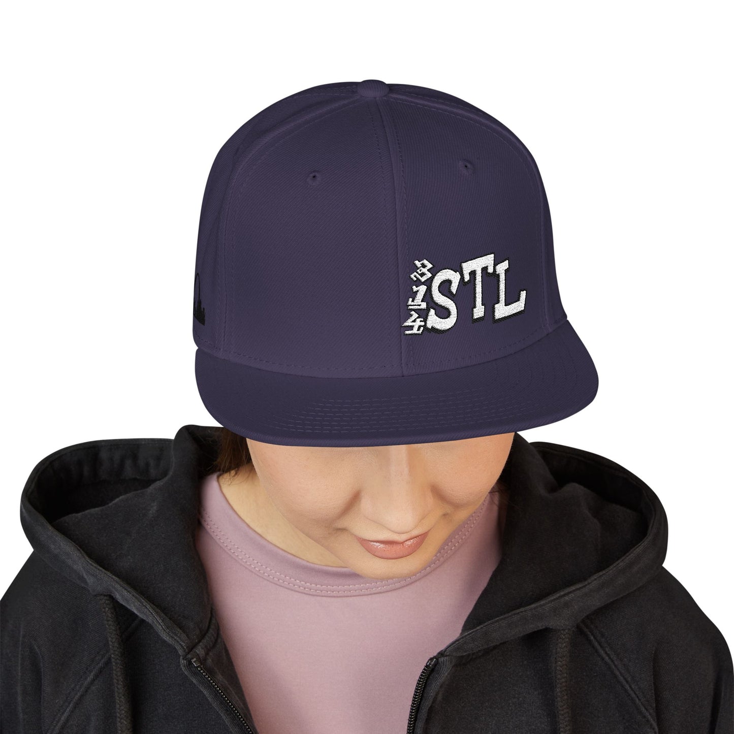 Embroidered Snapback Hat - 314 STL St Louis Embroidery Cap Printify