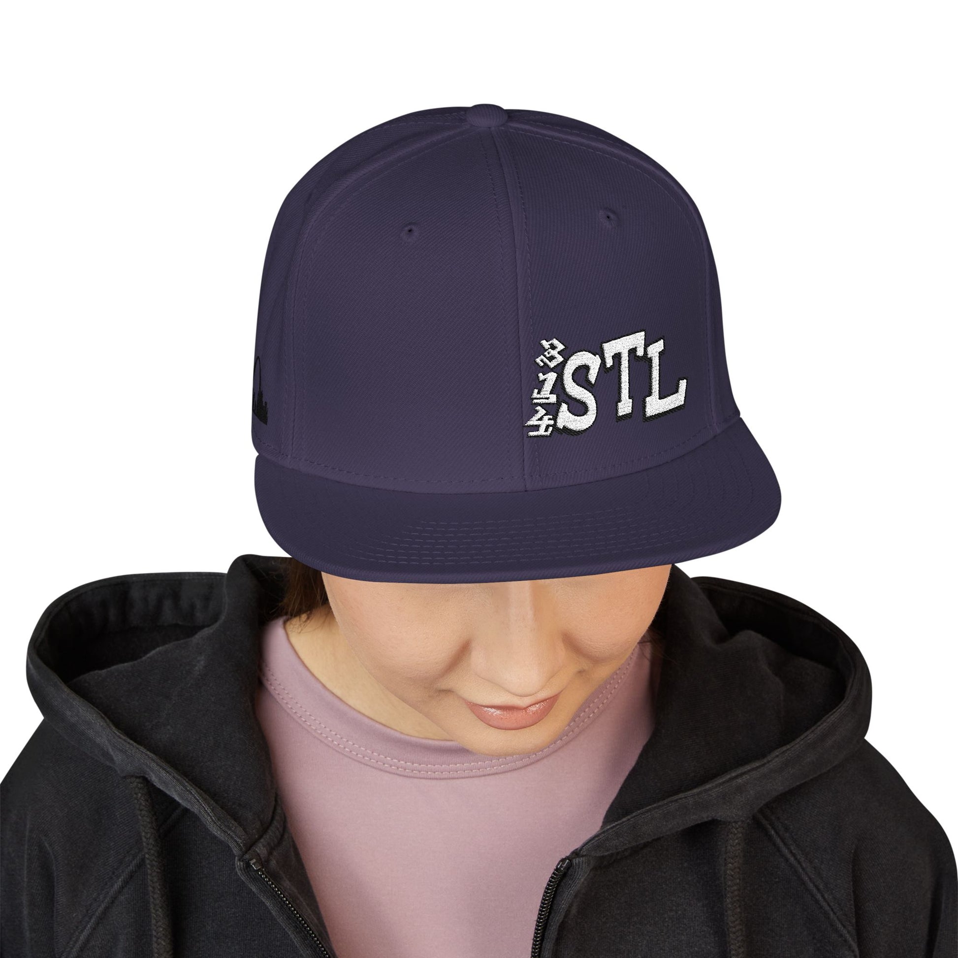 Embroidered Snapback Hat - 314 STL St Louis Embroidery Cap Printify