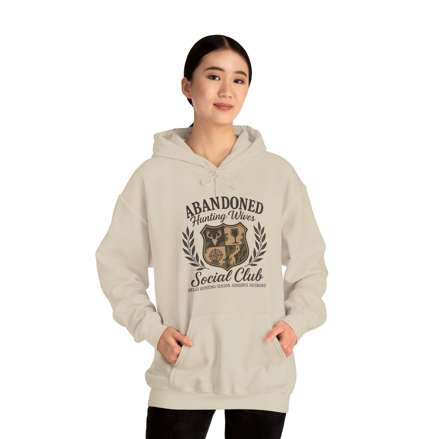 Abandoned Hunters Wives Social Club Hoodie Printify