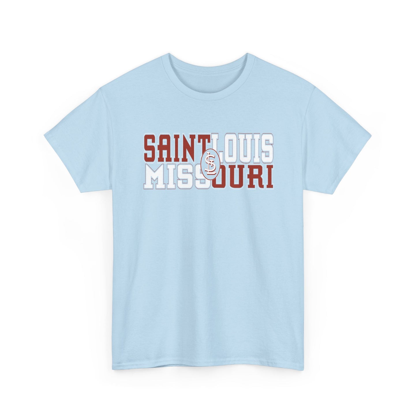 St Louis Missouri Unisex Tee in Red & White