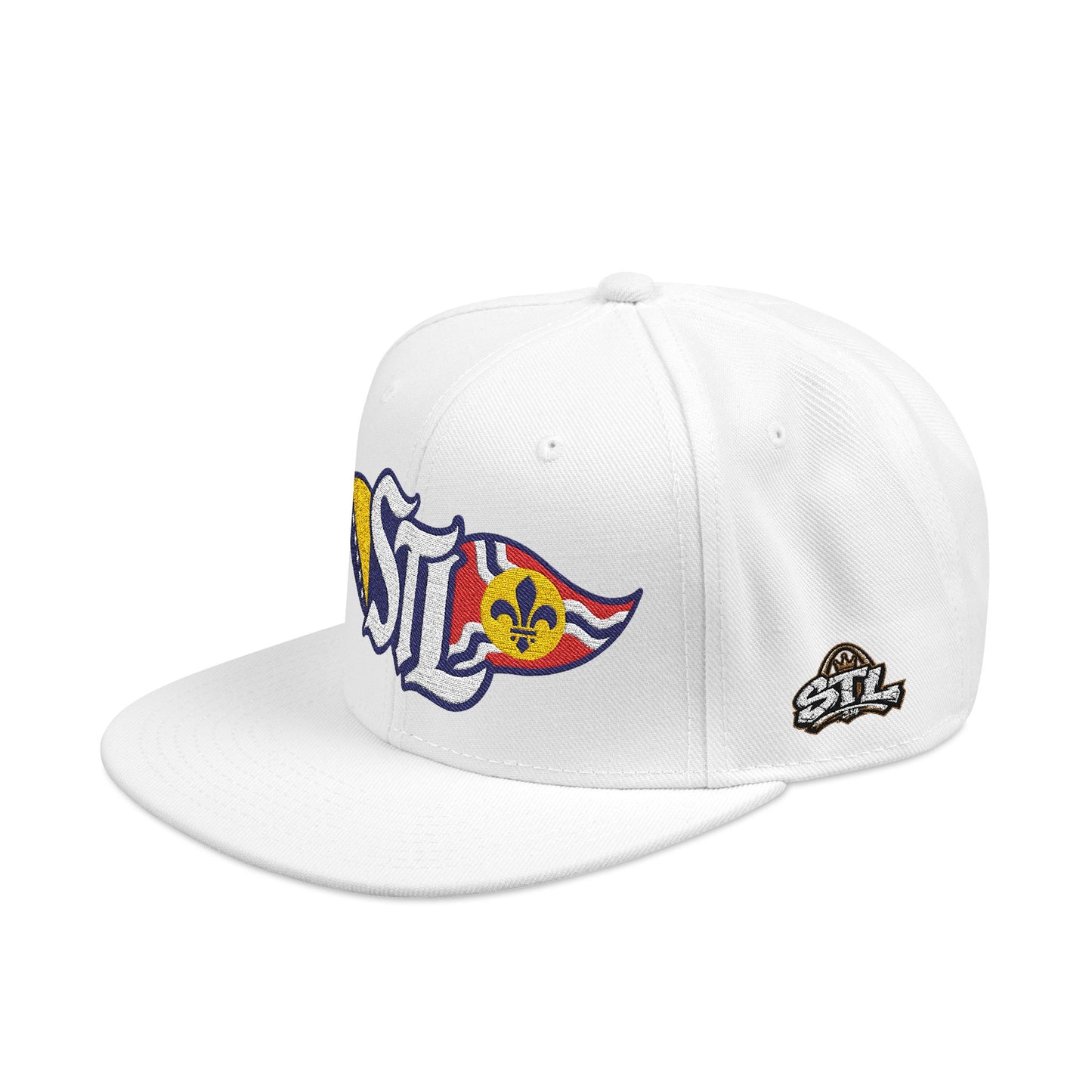 Embroidered Snapback Hat — Saint Louis-Bosnia flag Logo