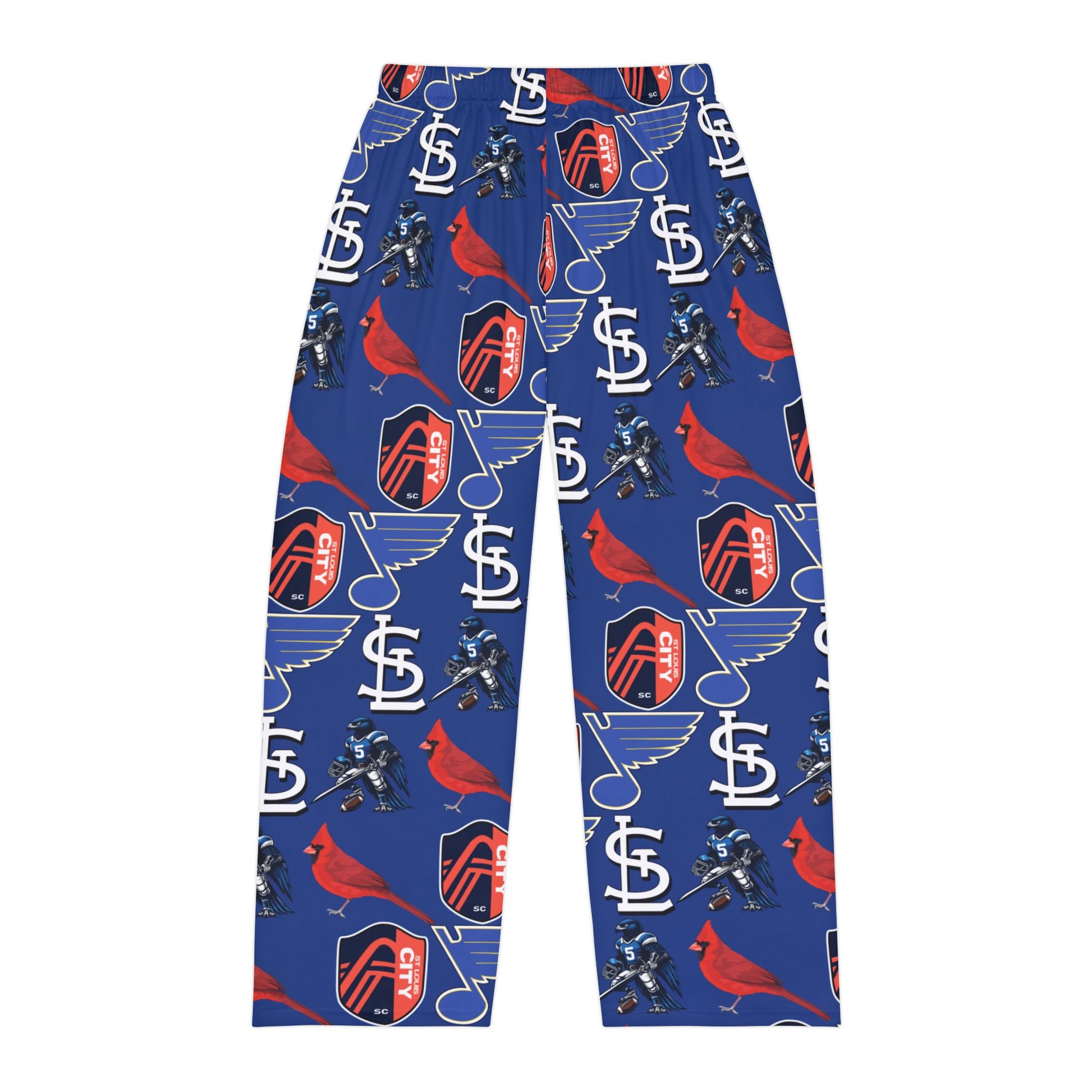 Pajama Pants - St Louis Sports Design in Dark Blue Printify