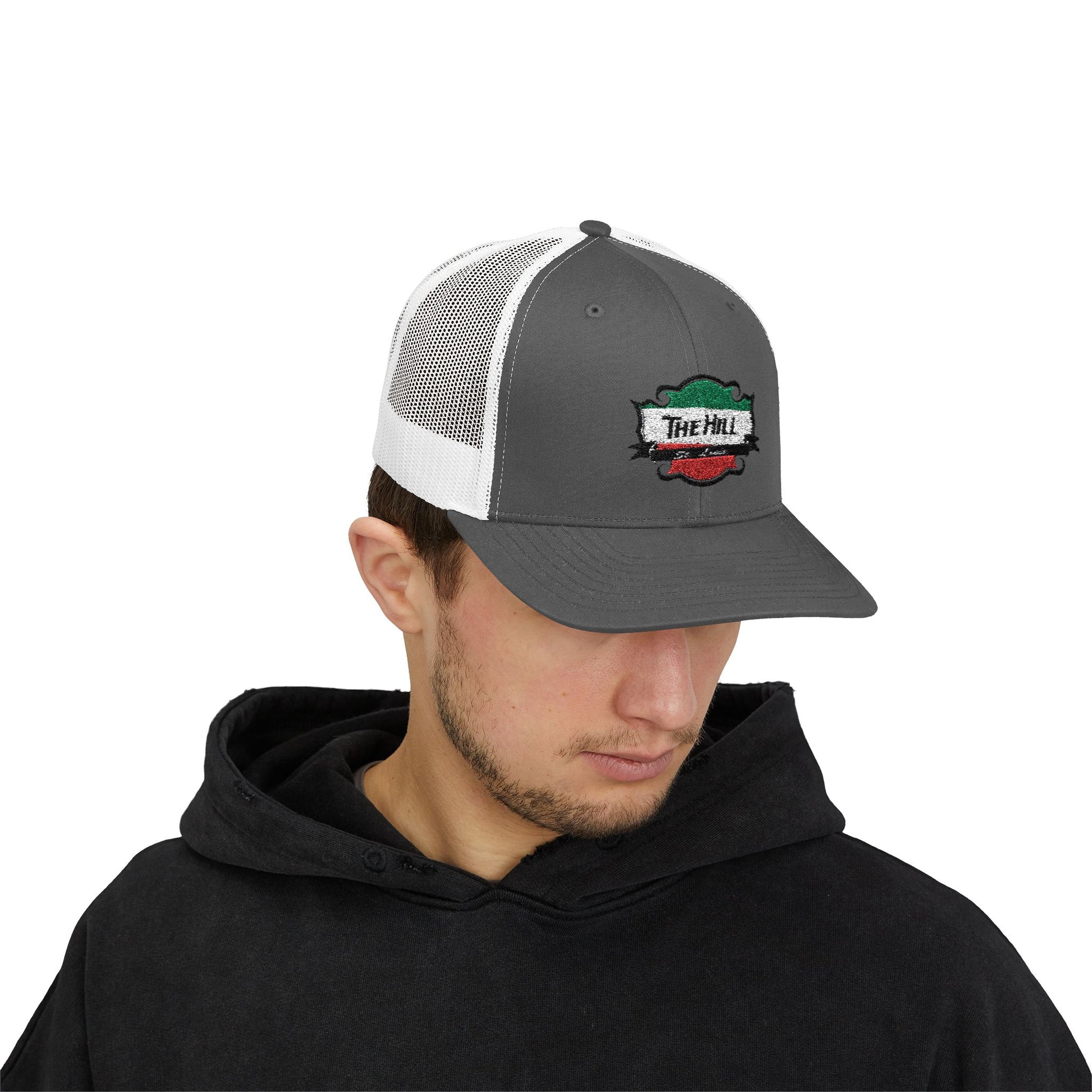 Trucker Cap The Hill St Louis Italian Fare Neighborhood Snapback Hat Printify