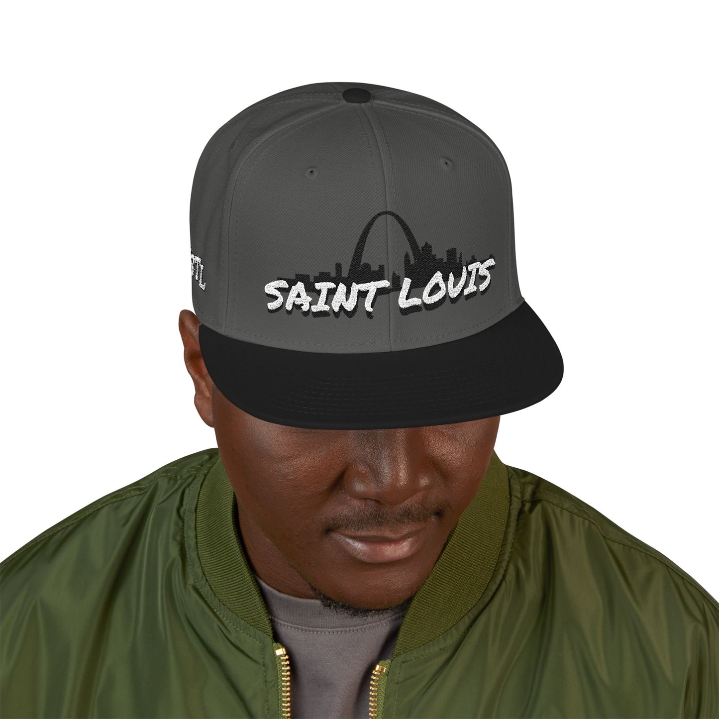Snapback (Embroidery)-Saint Louis Logo Printify