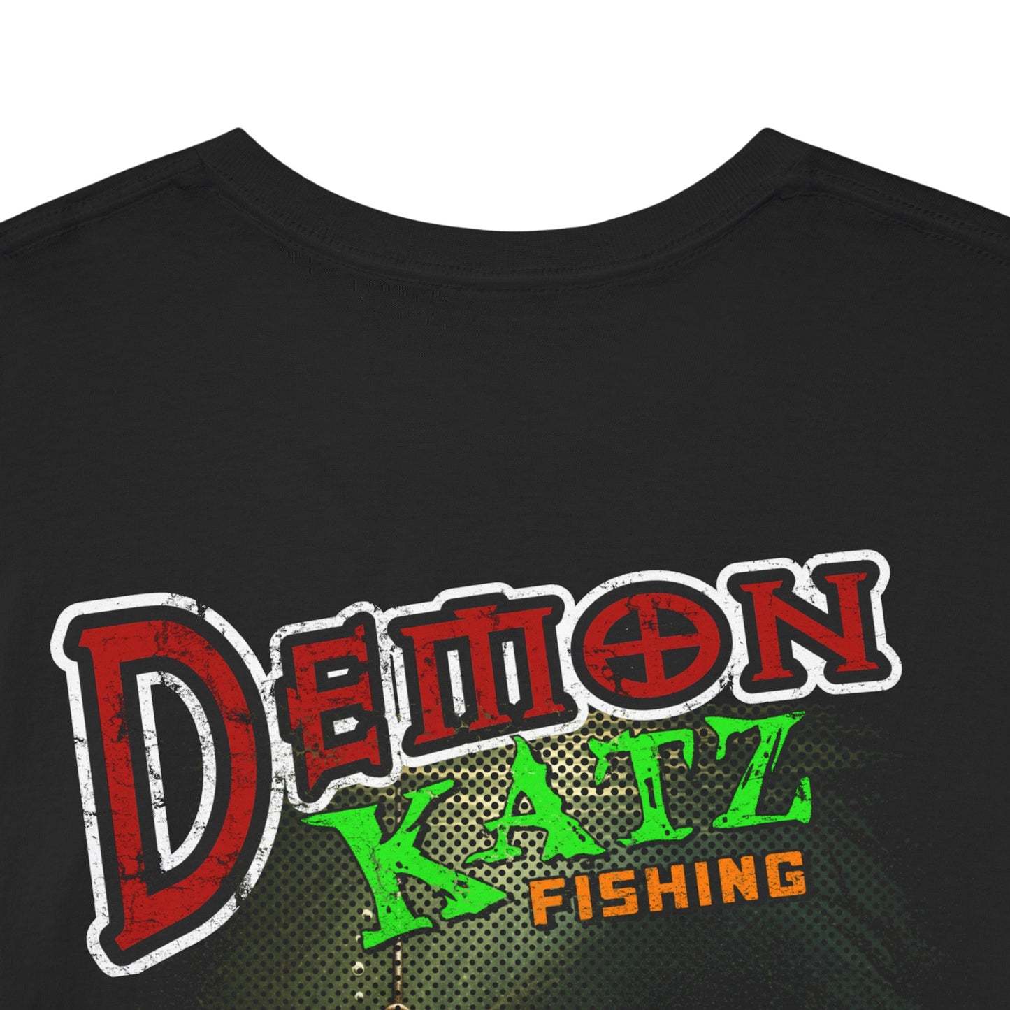 Fishing Tee — "Demon Katz" Graphic Shirt