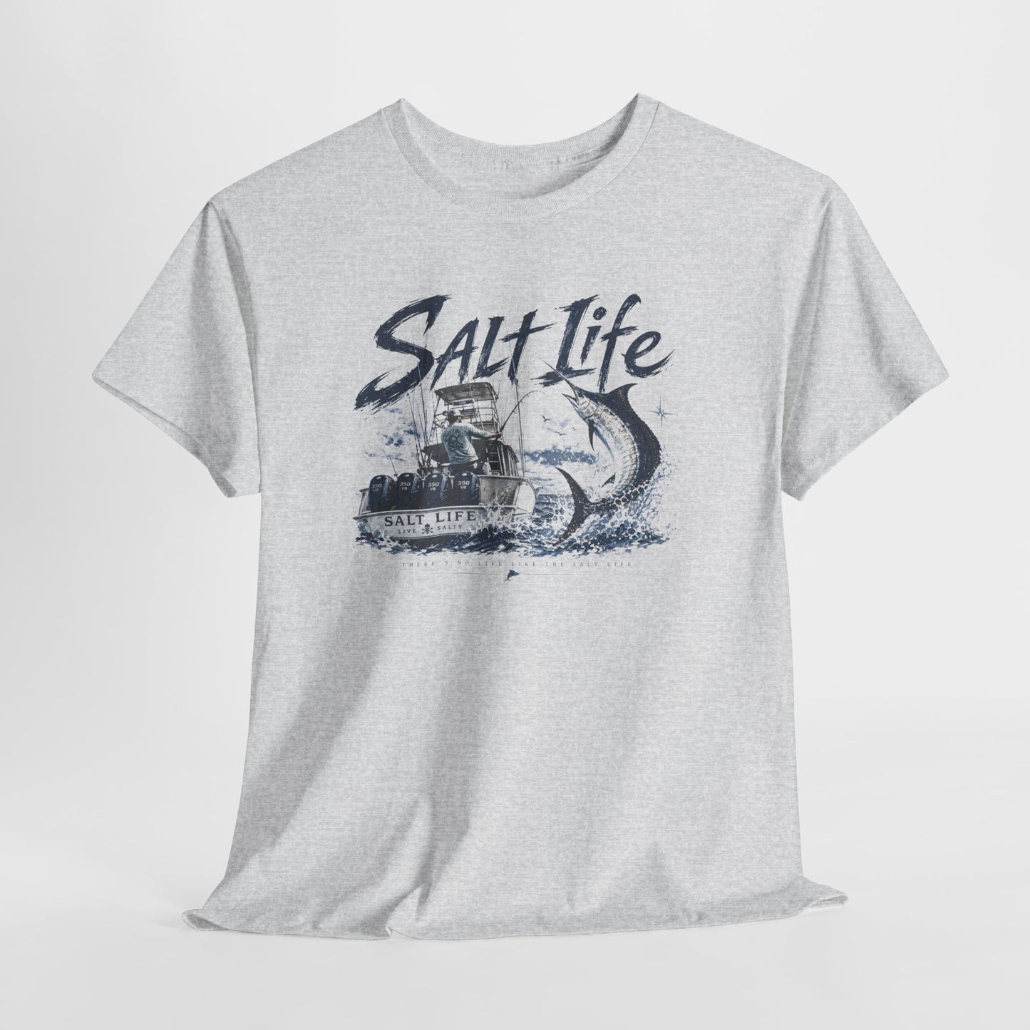 Salt Life Fishing Boat Graphic Tee – Coastal Ocean Lover T‑Shirt
