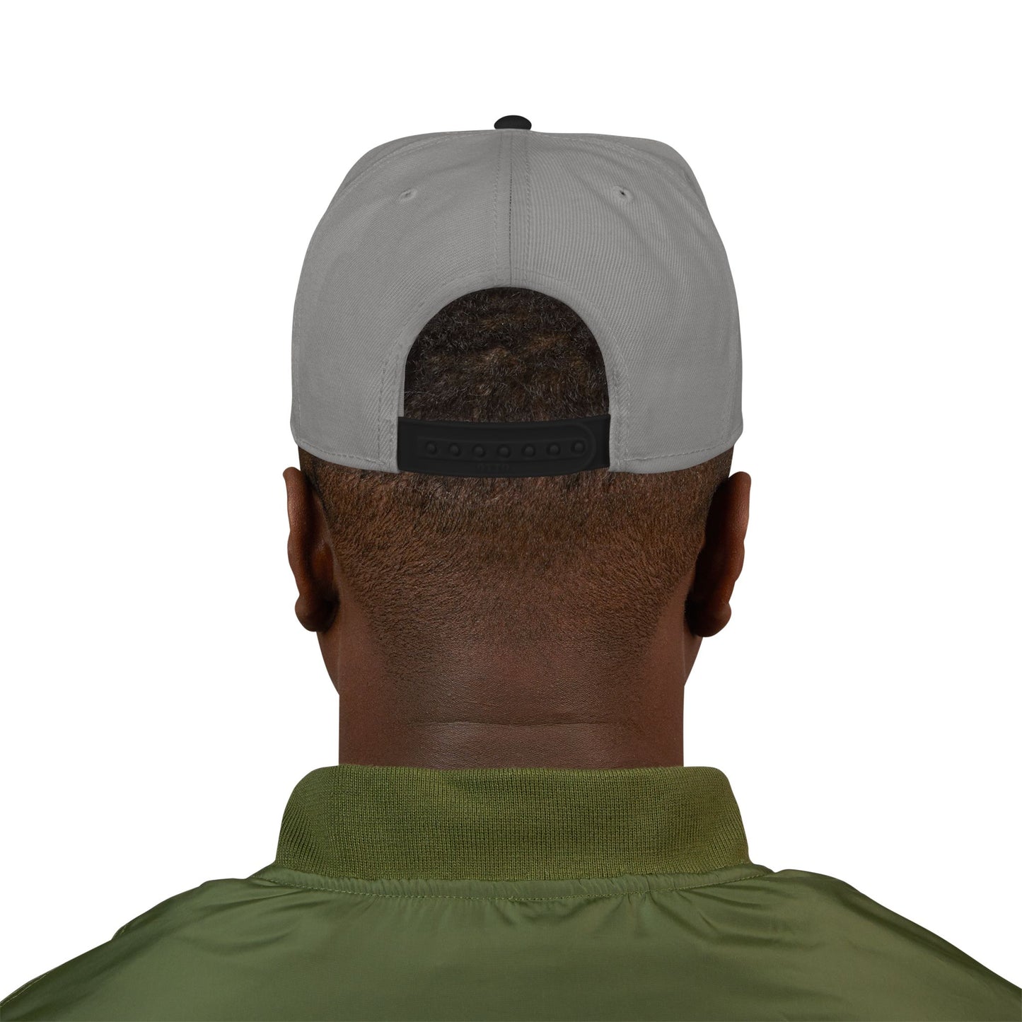 STL Embroidered Snapback Hat-White Lettering Printify