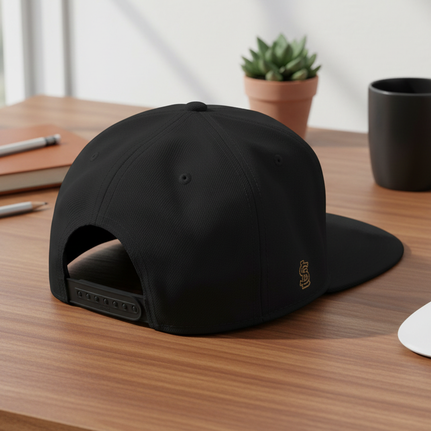 STL Embroidered Snapback Hat — St. Louis Retro Logo Cap ⚠️ Contains AI-generated models