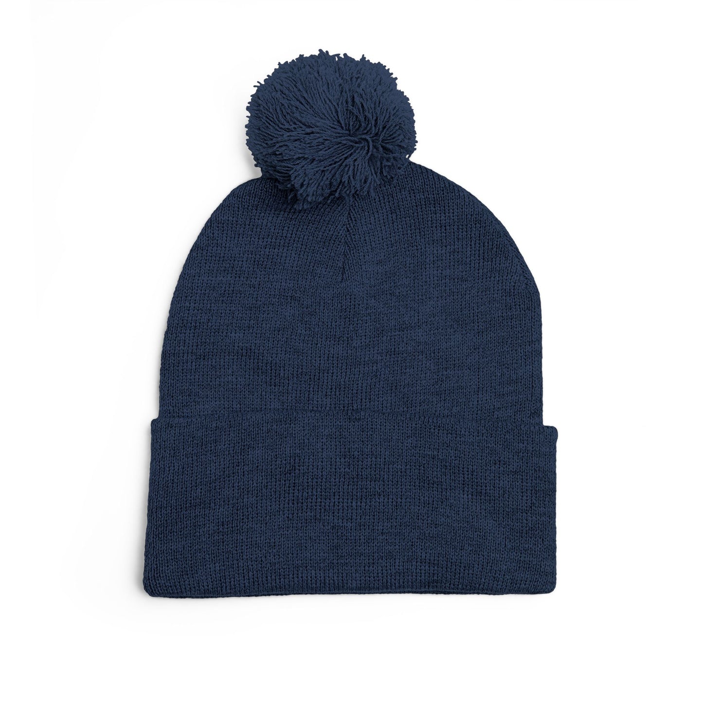 St. Louis Pom Pom Knit Cap — Embroidered Cuffed Beanie