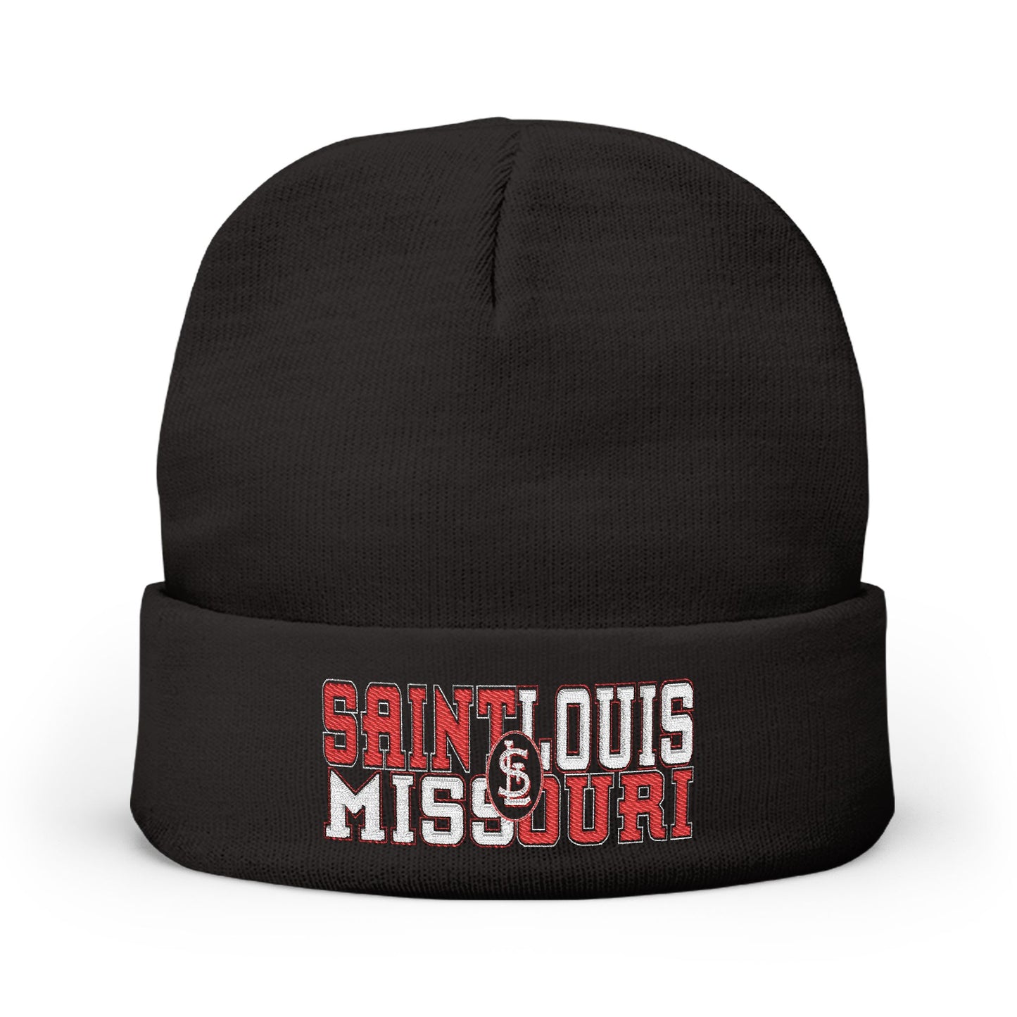 Beanie Hat - Saint Louis Missouri Split Color Design